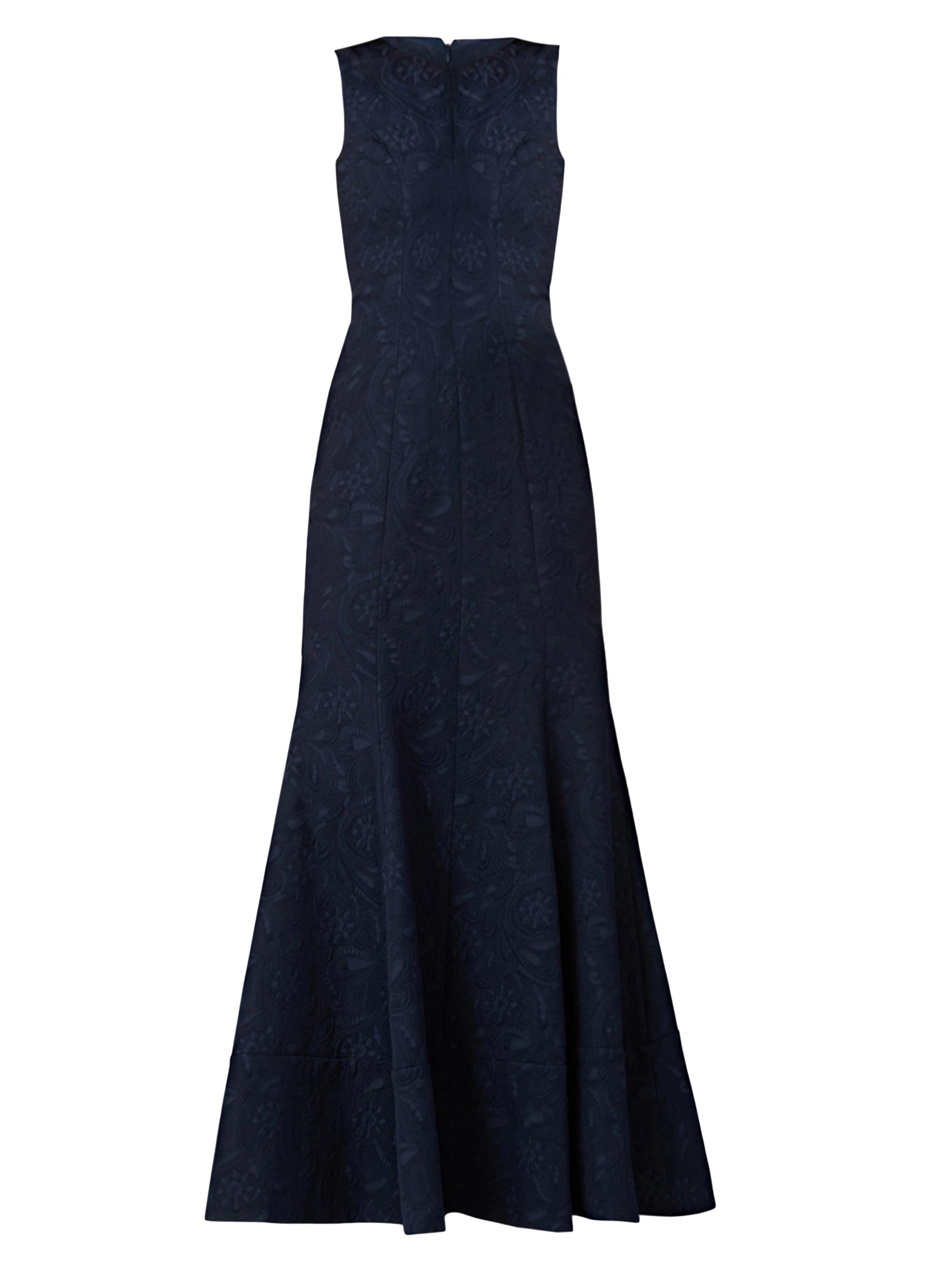 Shoshanna Women's Wilson Jacquard Mermaid Gown - Deep Navy