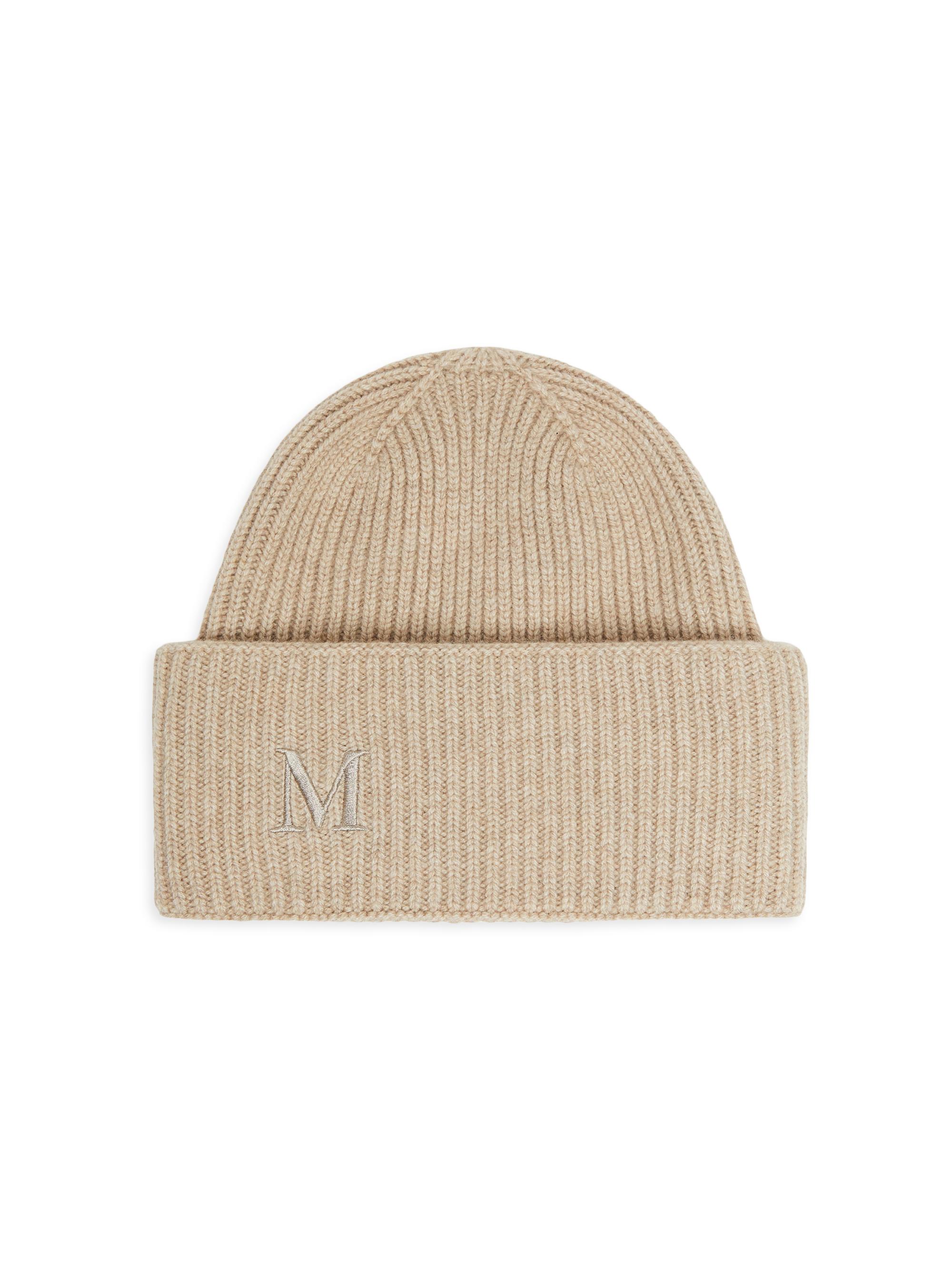Max Mara Women's Rib Knit Cashmere Beanie Hat - Beige
