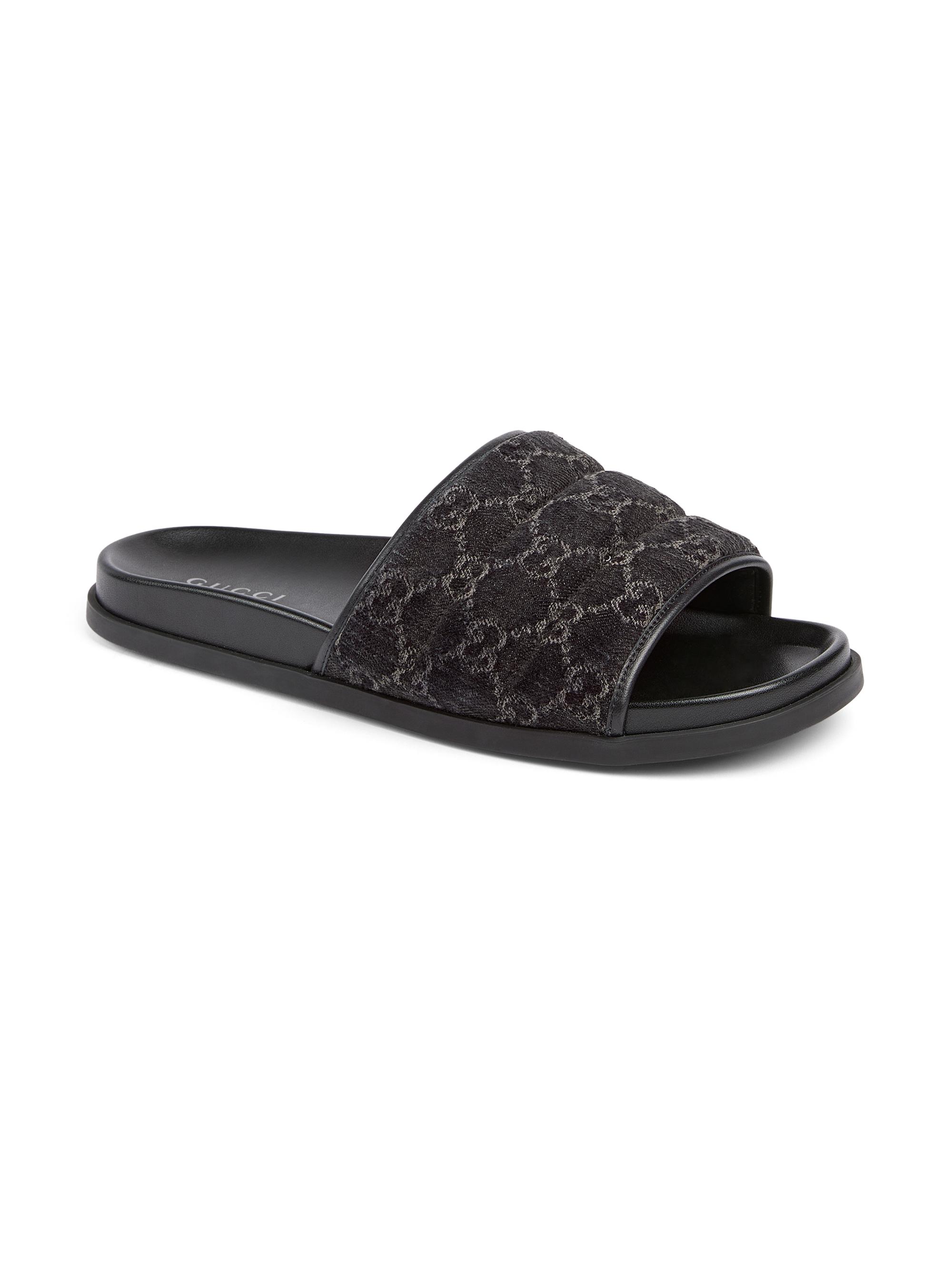 Gucci Rhien Quilted GG Slide Sandals | Saks Fifth Avenue