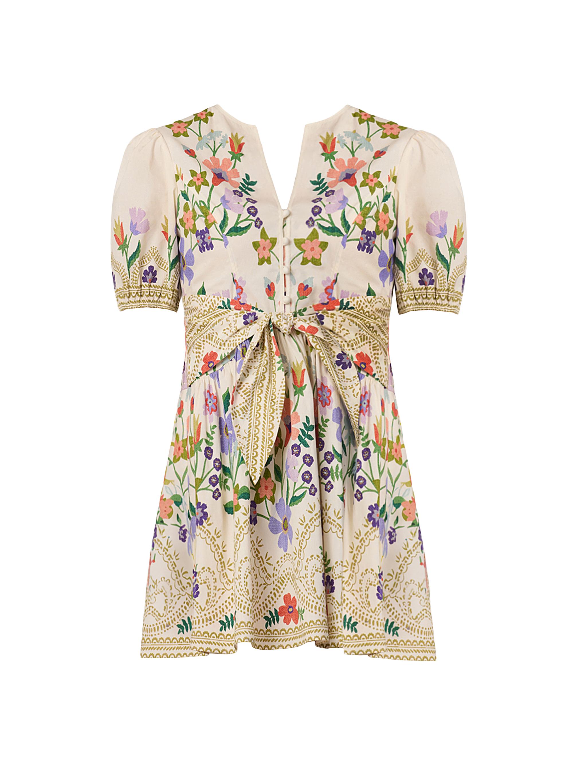 Zimmermann High Tide Ric Rac Linen Minidress | Saks Fifth Avenue