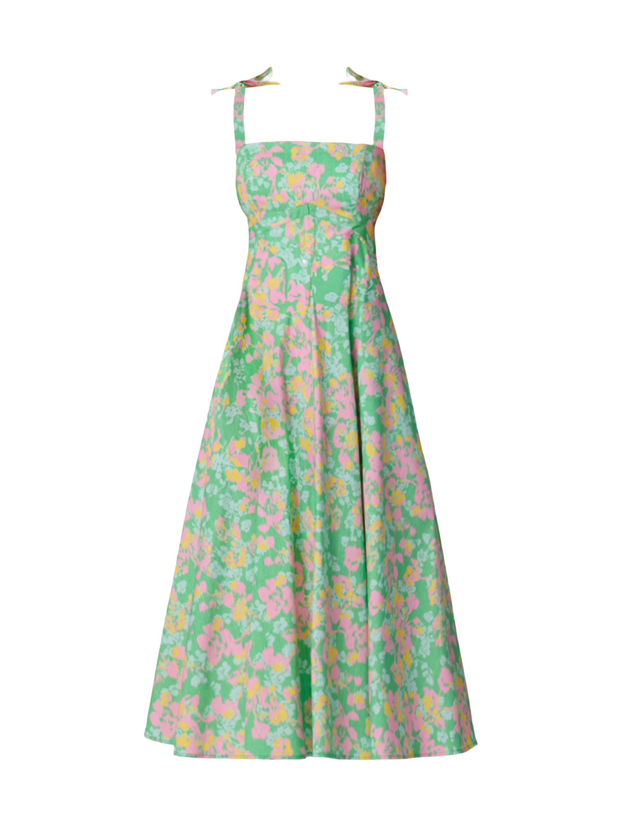 Shoshanna Women's Majorelle Floral Jacquard Cocktail Dress - Bright Mint Multi
