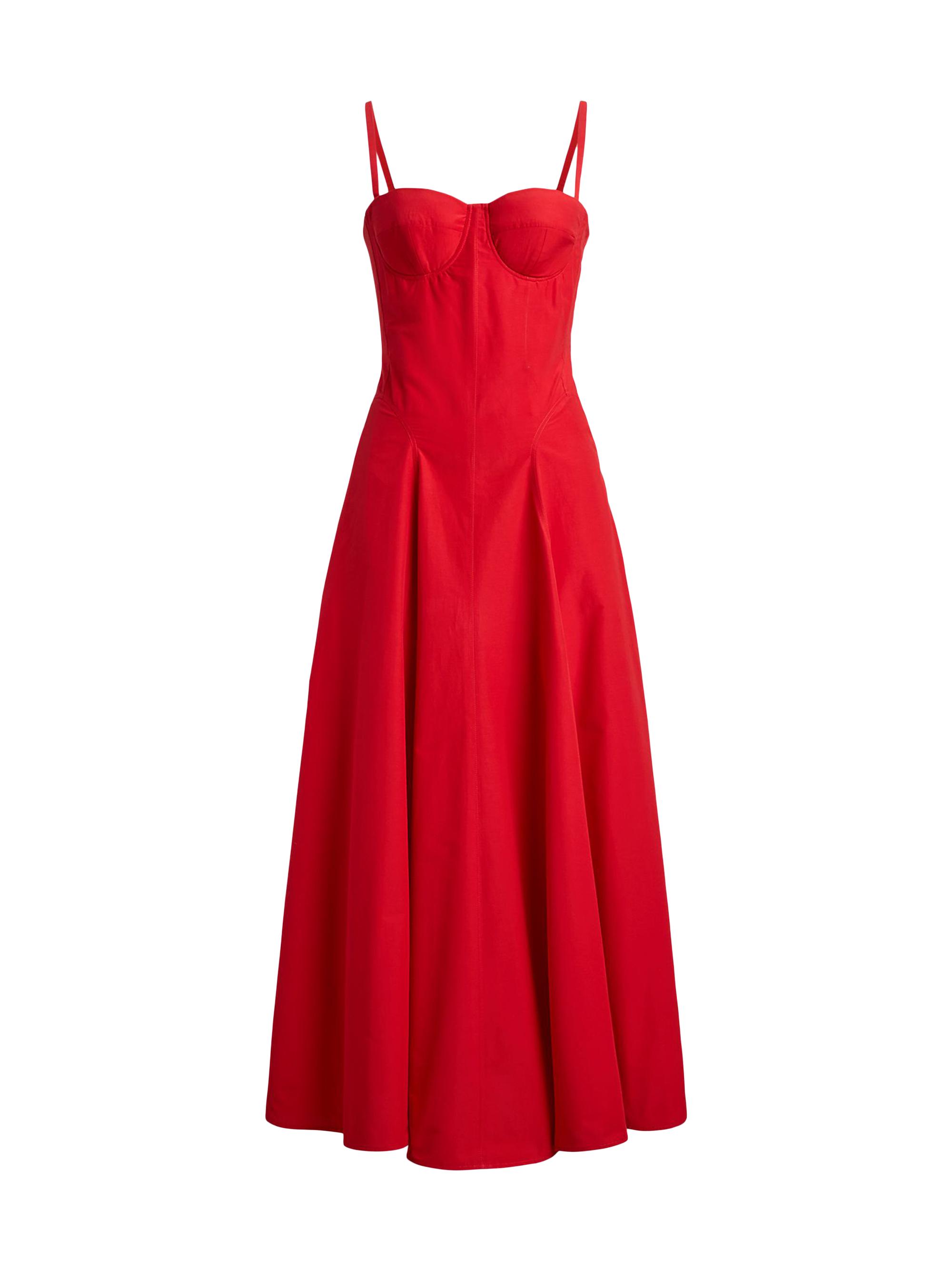 slim fit dress slacks Lauren By Ralph Lauren Woven Fit & Flare Linen Dress White Dress main image 0