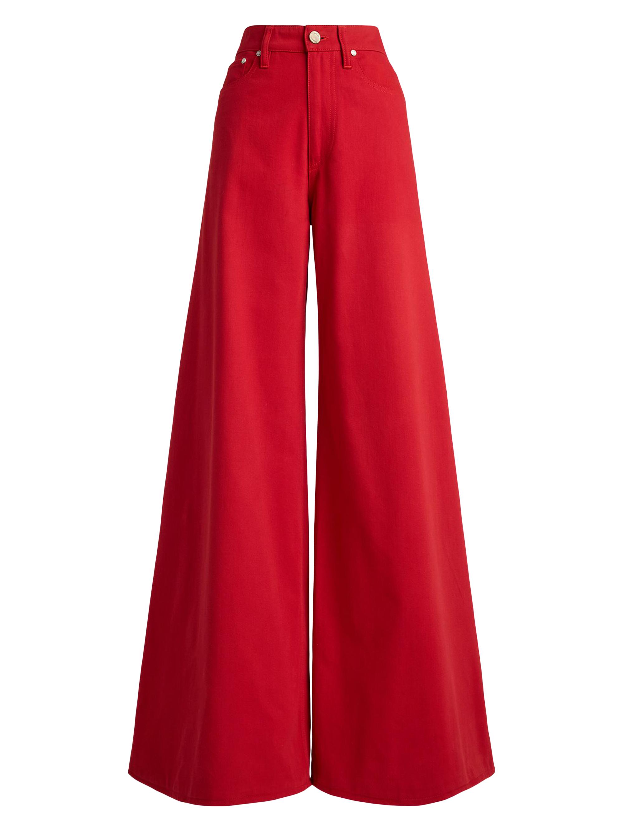 Ralph Lauren Collection Women's Collen Wide-Leg Jeans - Bright Red