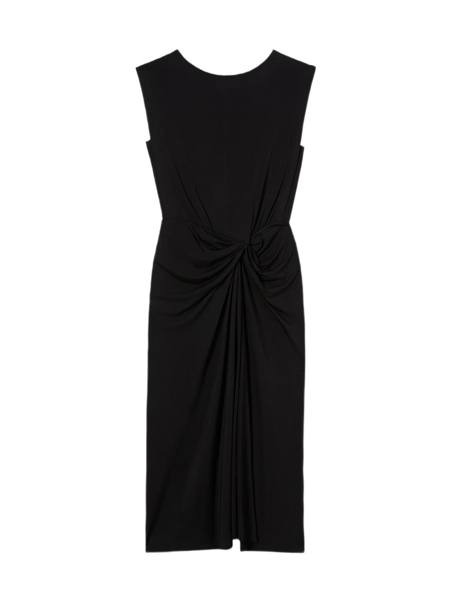 Zita Drape Dress - Light Jersey :: Moroccan Blue