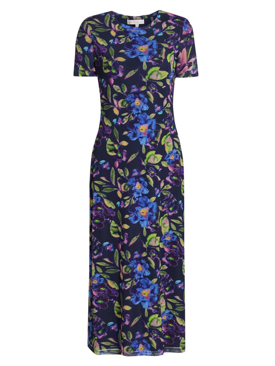 Ramy Brook Kamila Painted Floral Midi-Dress | Saks Fifth Avenue
