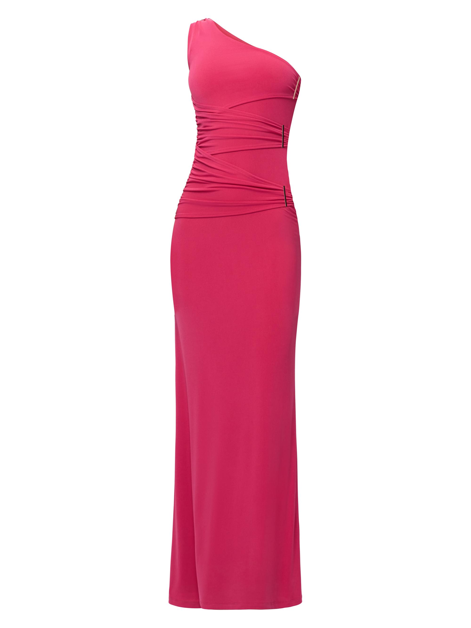 Hervé Léger Women's The Irie Ruched One-Shoulder Jersey Gown - Camellia