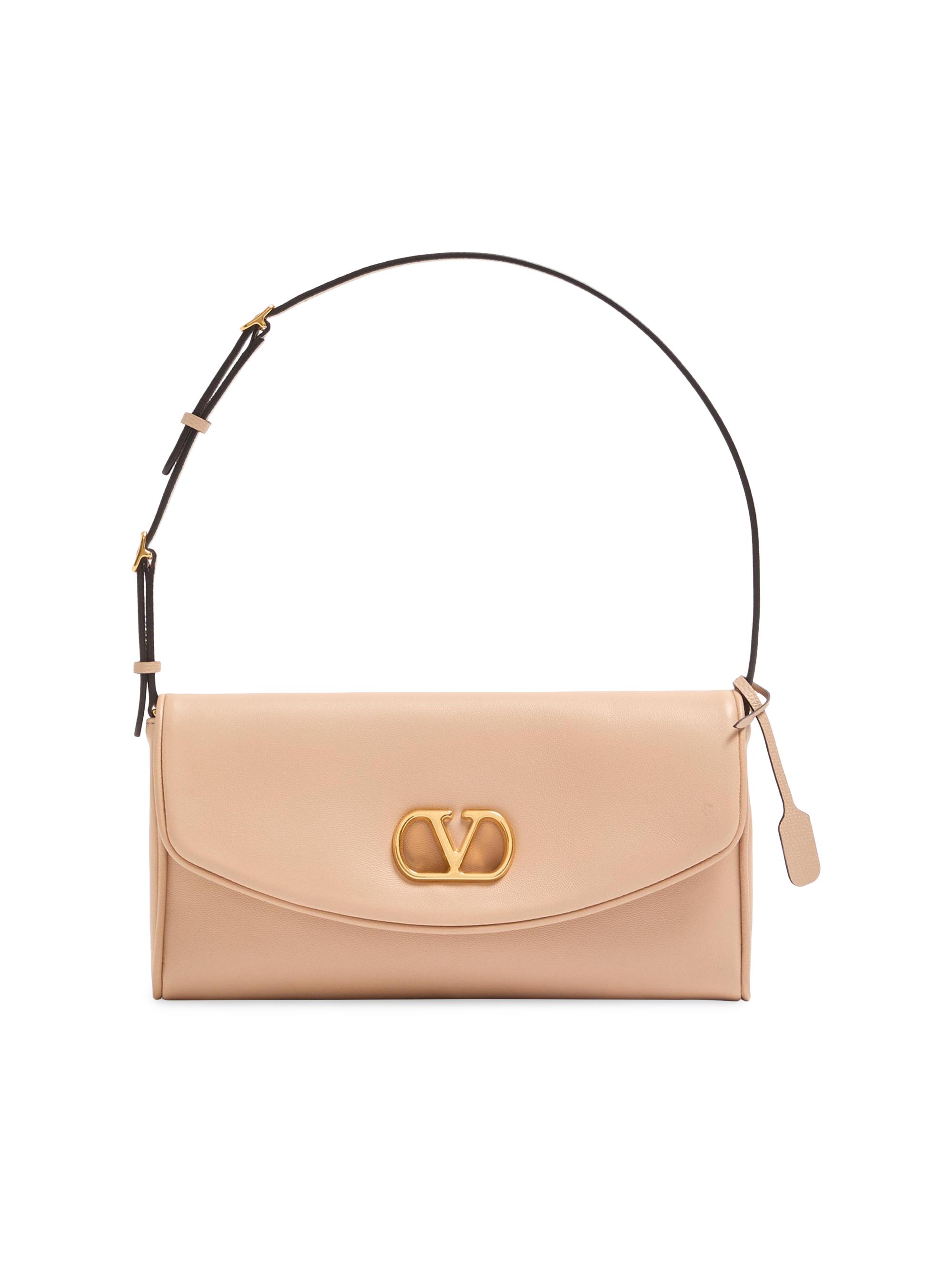 Valentino Garavani Women's DeVain  Nappa Shoulder Bag - Rose Sand