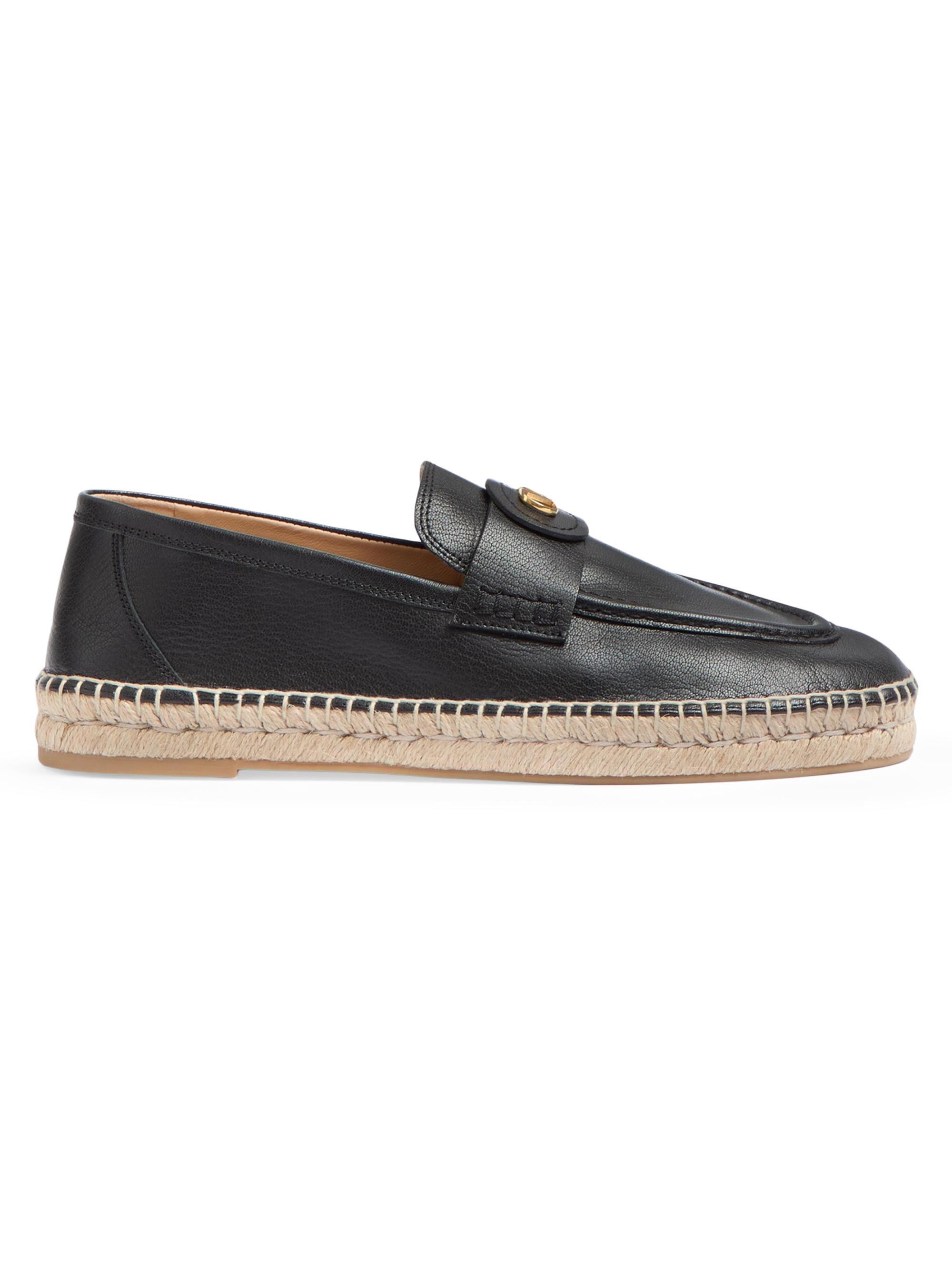 VALENTINO GARAVANI / パンプス/37.5/レザー Valentino Garavani Gentleglam Calfskin Loafers | Saks Fifth Avenue