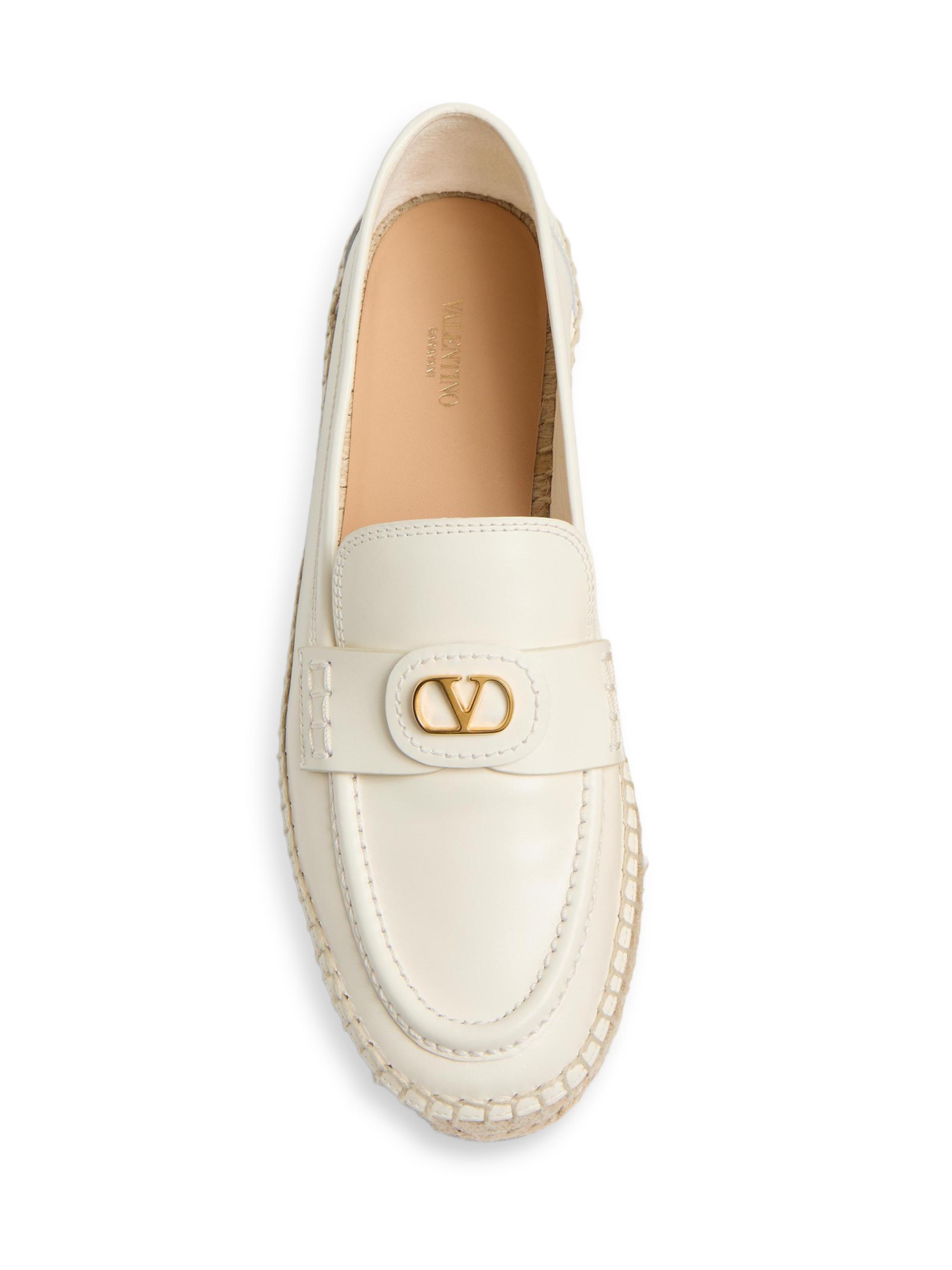 Valentino Garavani Vlogo Signature 20MM Calfskin Loafers  display picture 3