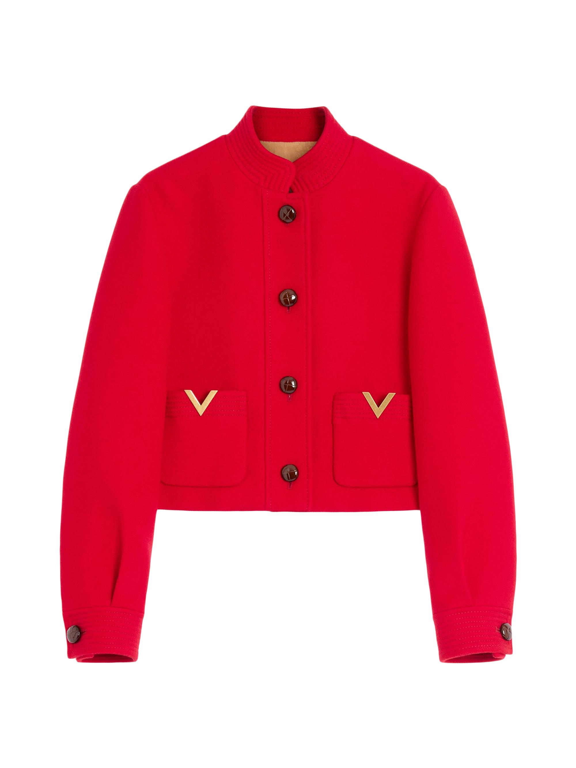 Valentino Garavani Women's Drill Double Caban - Red