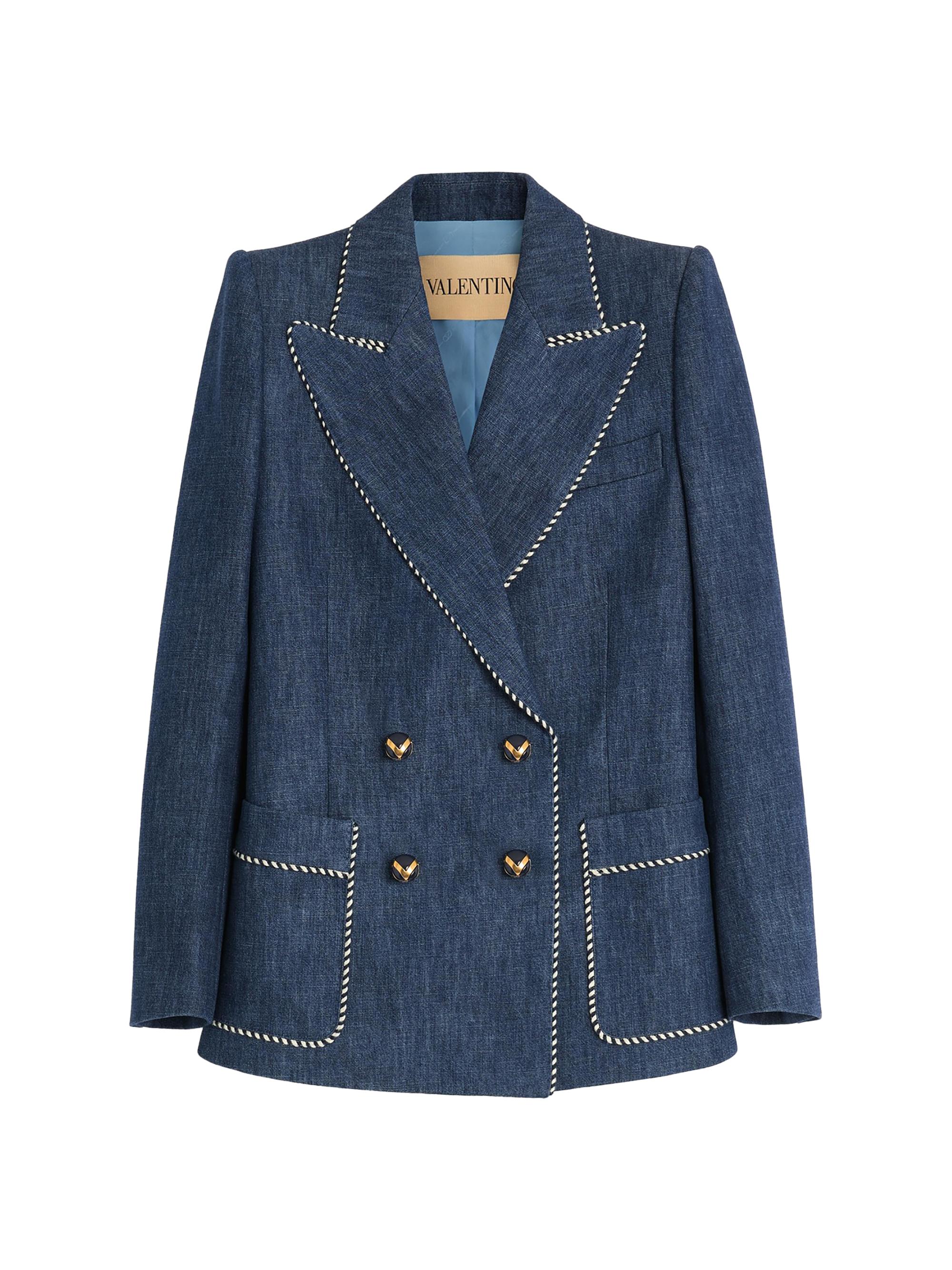Valentino Garavani Women's Chambray Denim Jacket - Blue