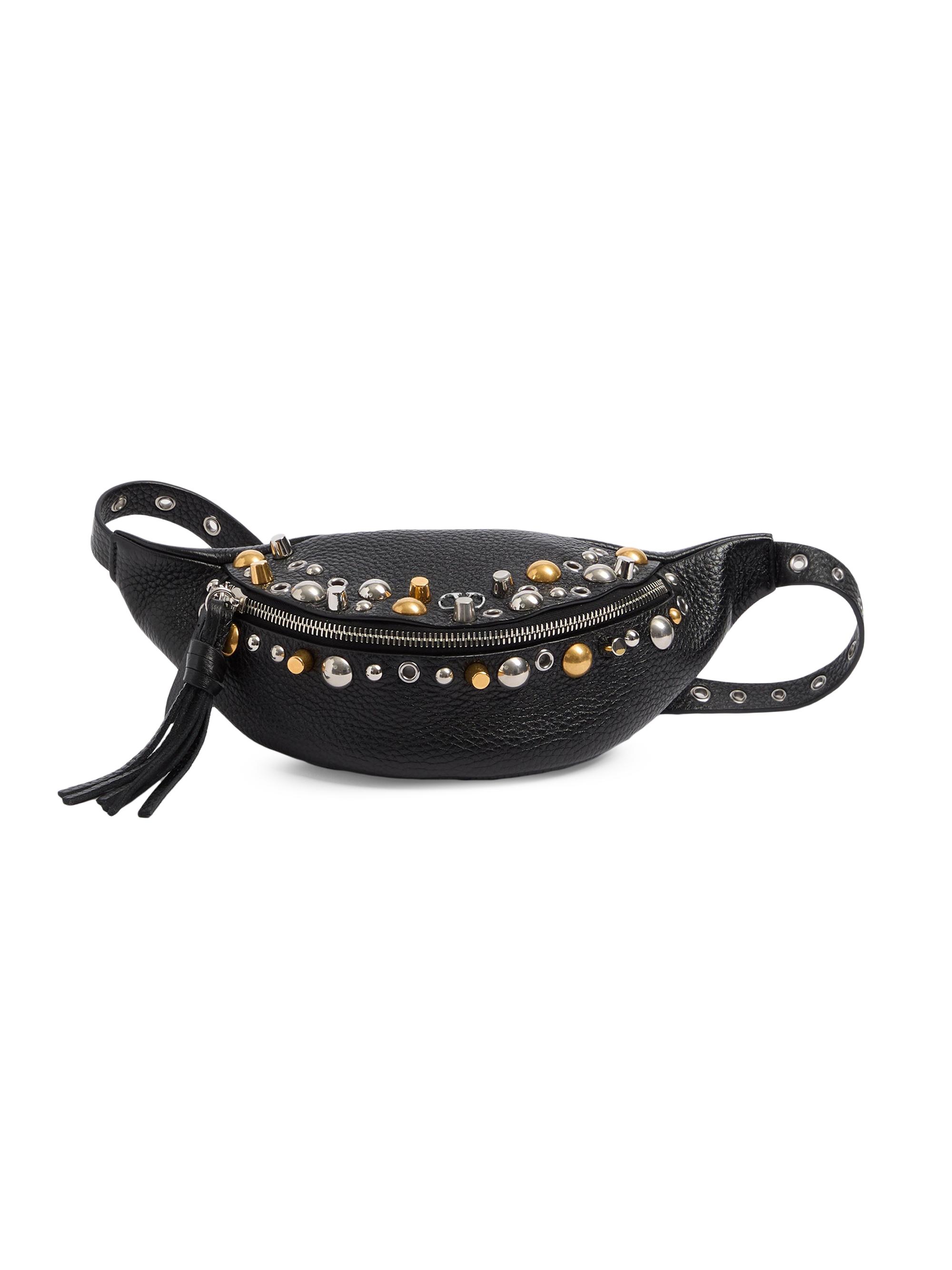 Valentino Garavani Men's Nellcôte Belt Bag in Grainy Calfskin - Black