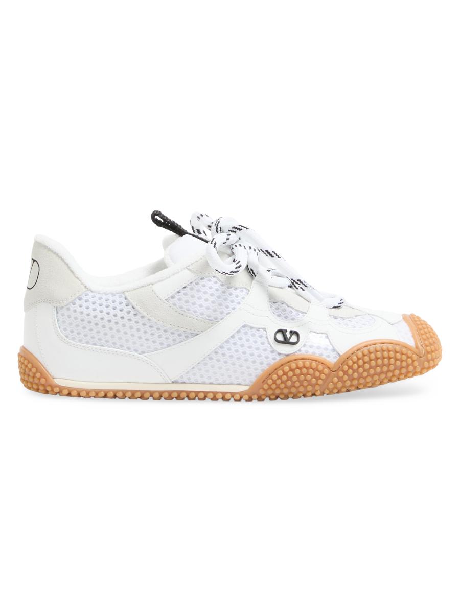 Valentino Garavani Amphibia Sneakers in Rubberized Calfskin and