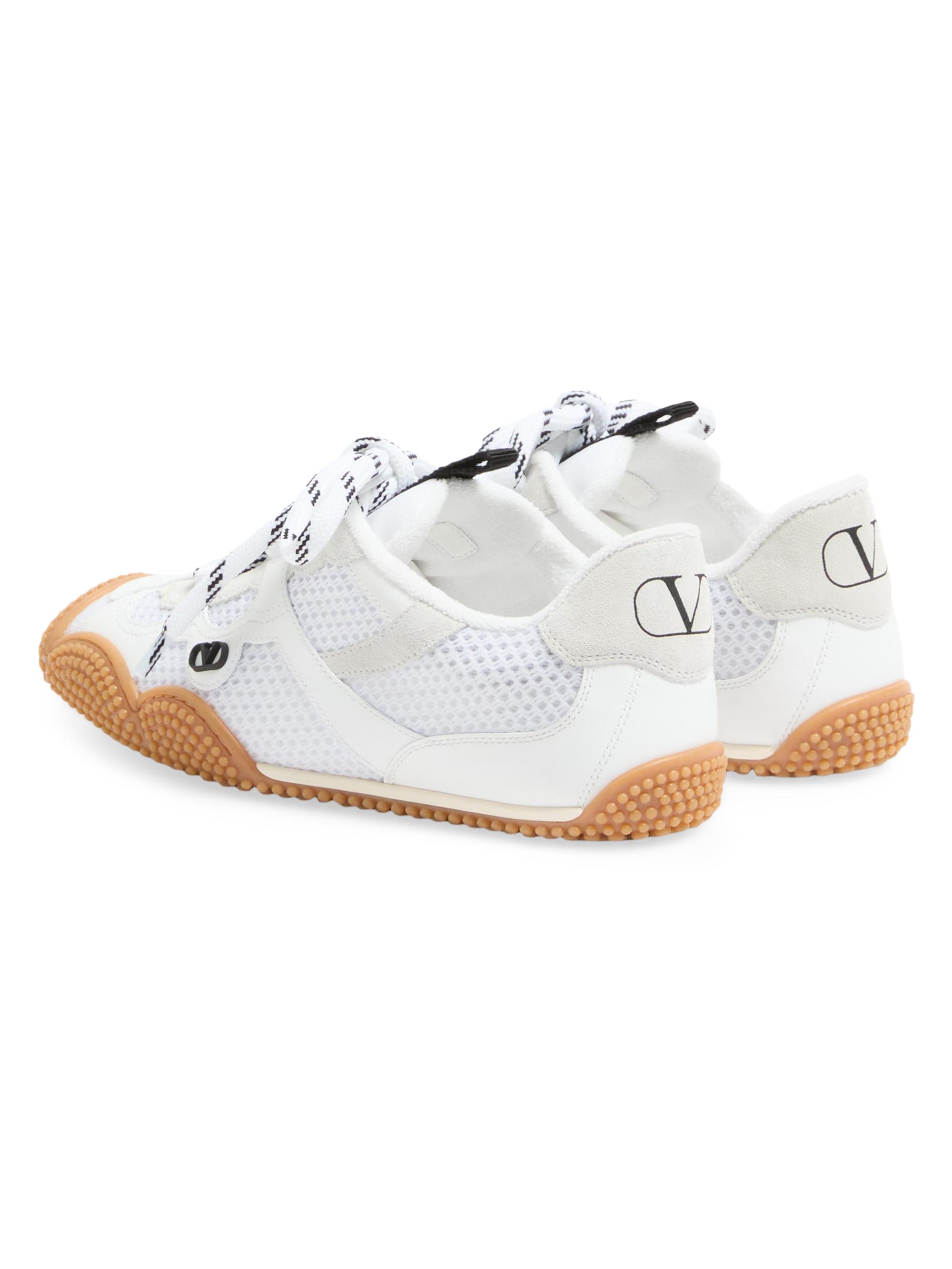 Valentino Garavani Amphibia Sneakers in Rubberized Calfskin and