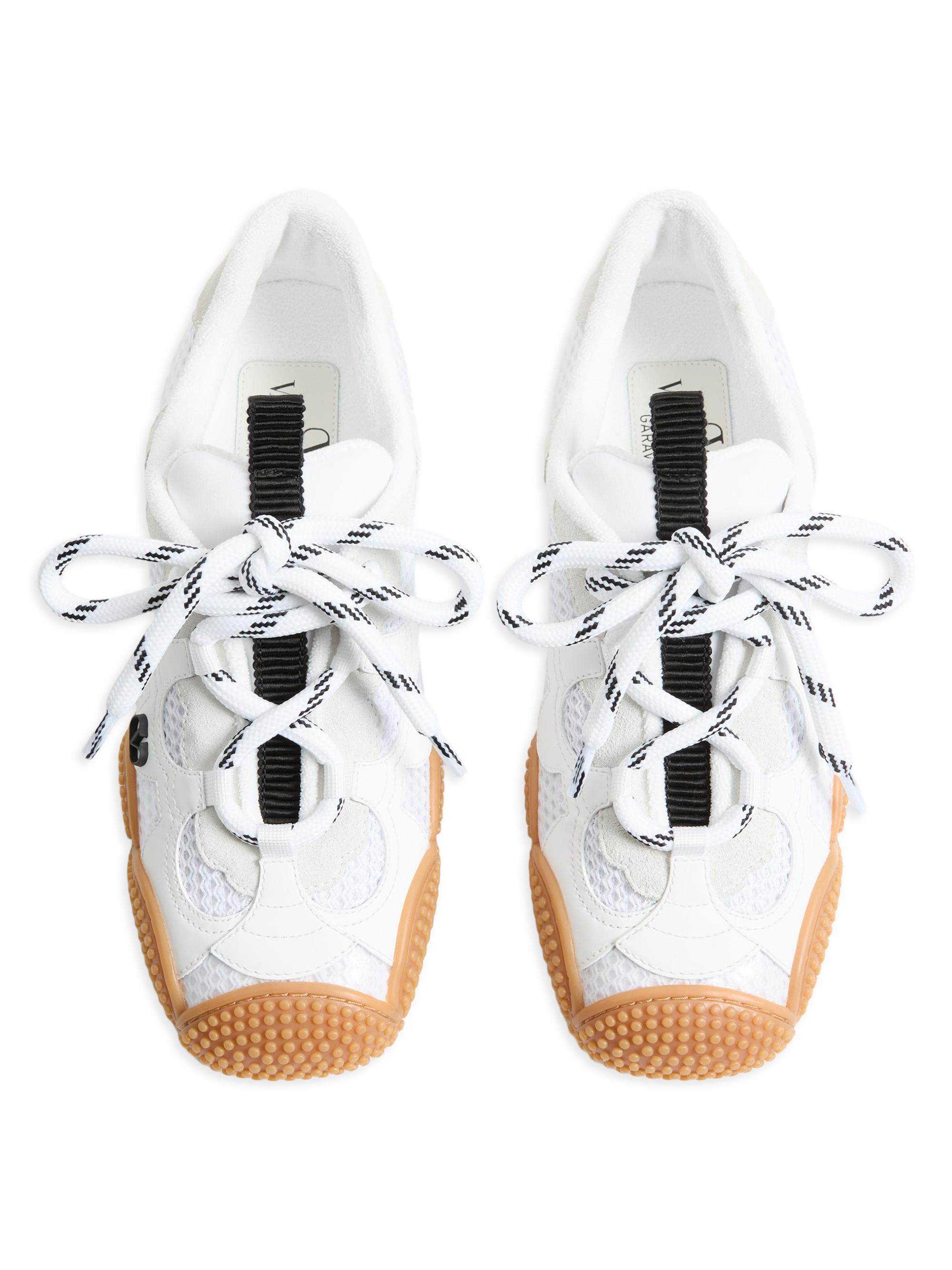 Valentino Garavani Amphibia Sneakers in Rubberized Calfskin and