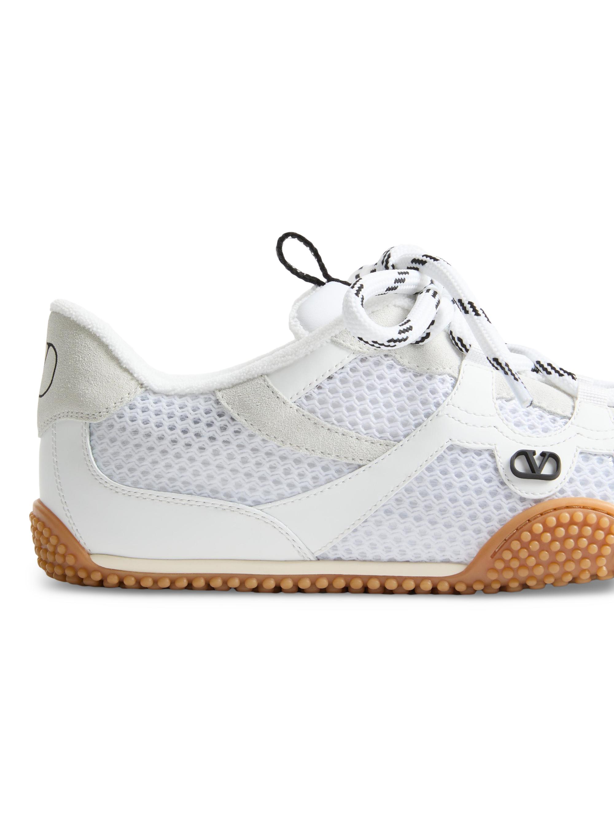 Valentino Garavani Amphibia Sneakers in Rubberized Calfskin and