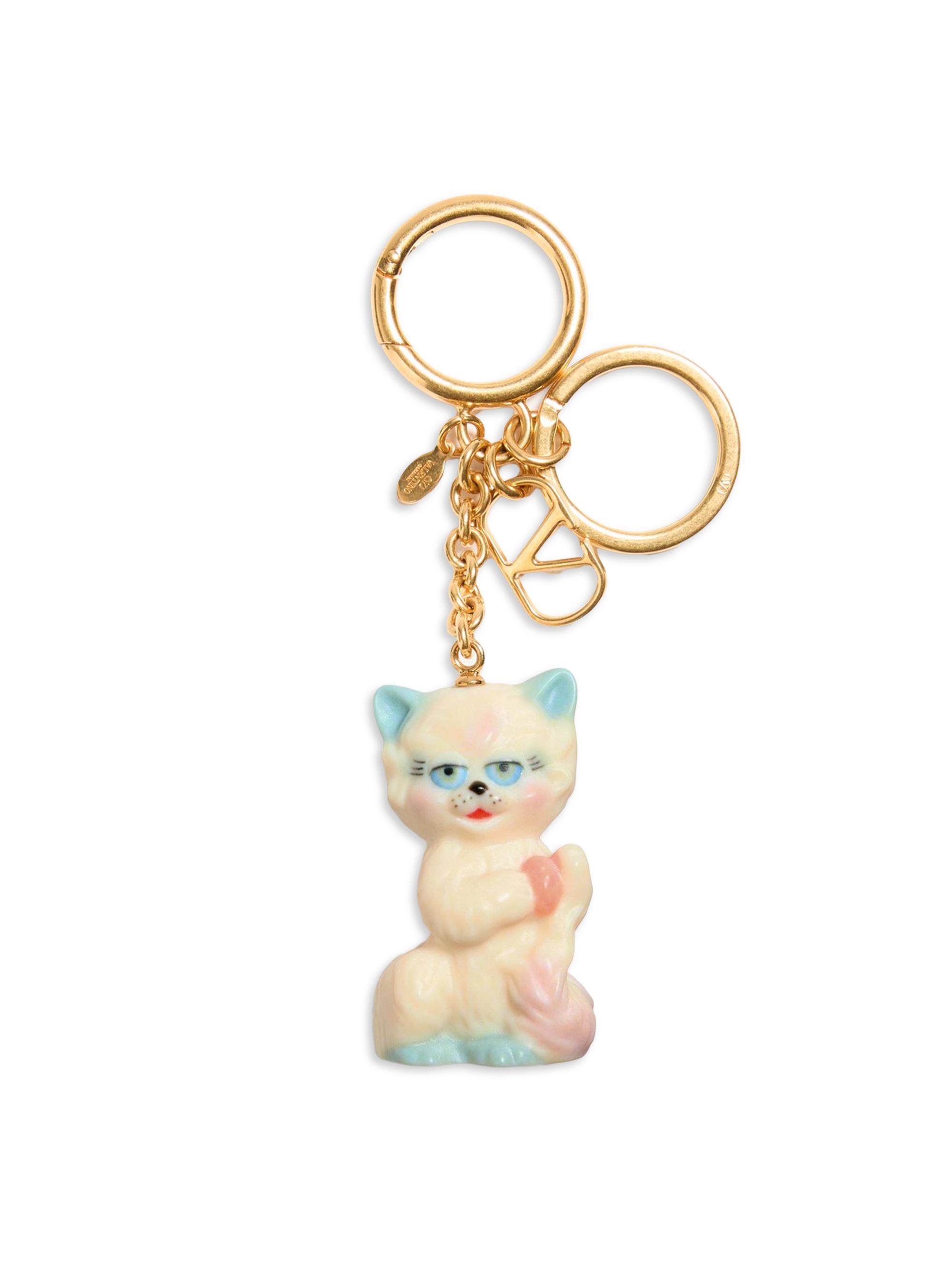 Valentino Garavani Women's Le Chat De La Maison Nylon Bag Charm with Key Ring - Multicolorored