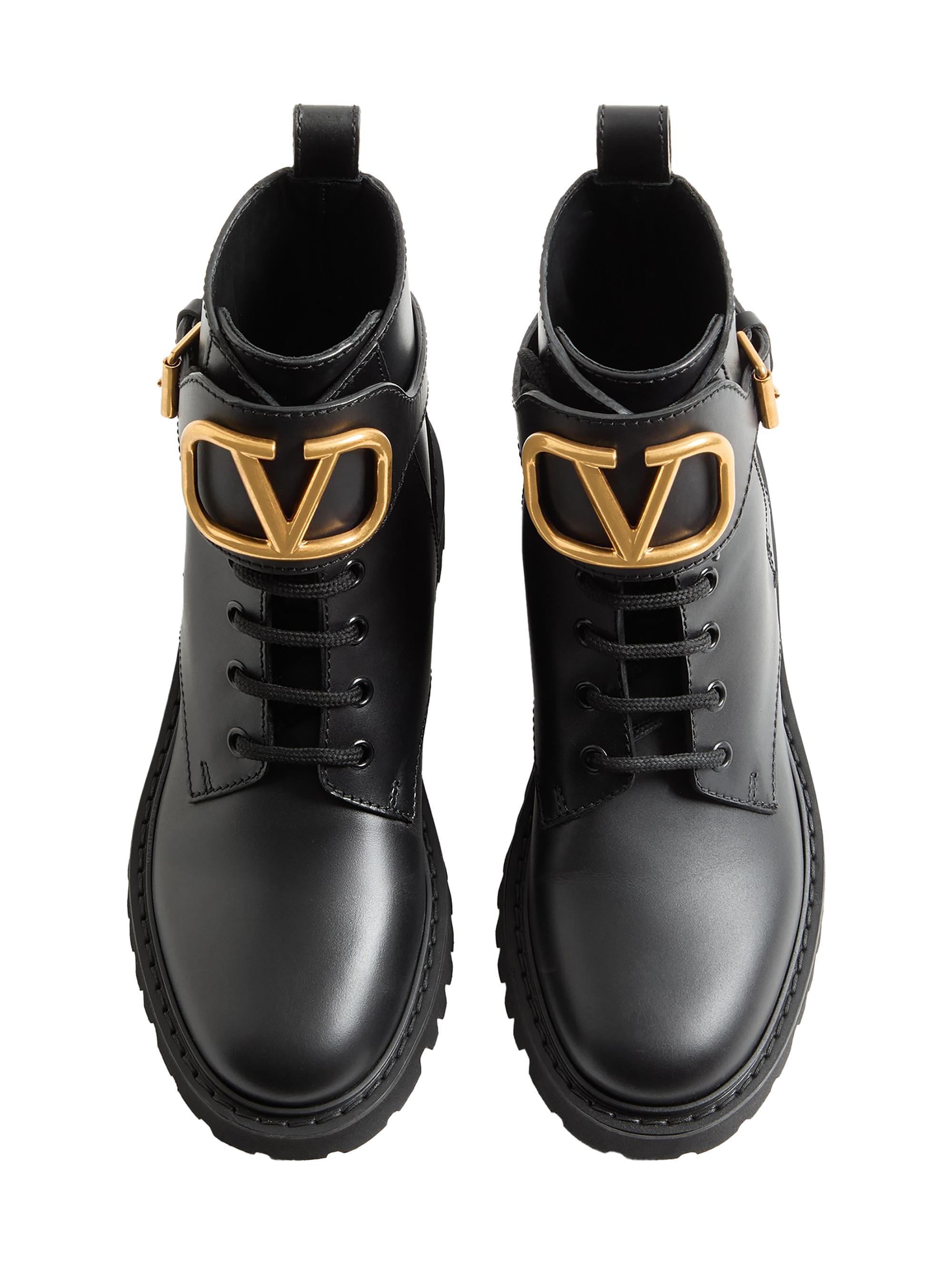Valentino Garavani VLogo Signature 35MM Calfskin Combat Boots