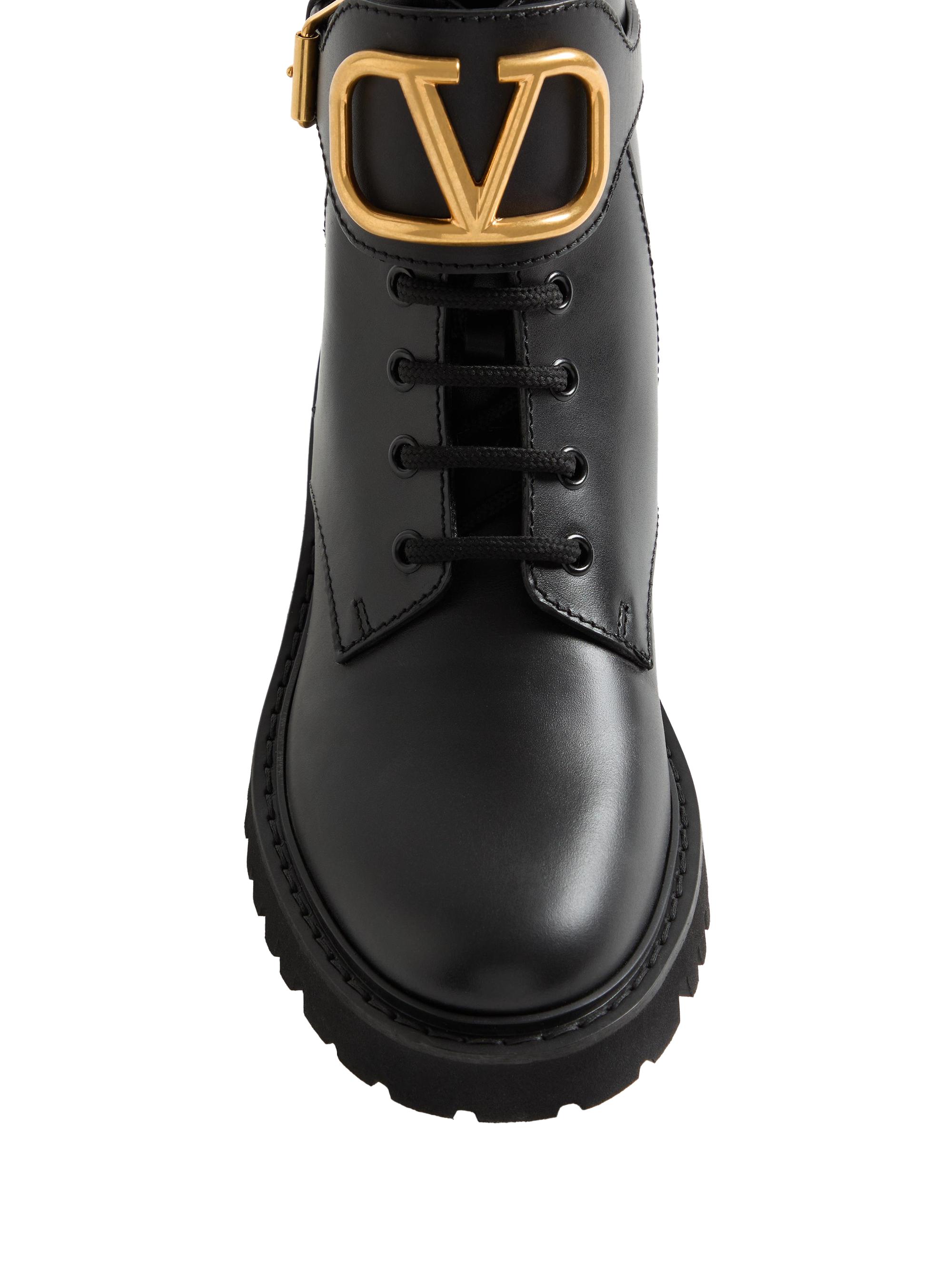 Valentino Garavani VLogo Signature 35MM Calfskin Combat Boots