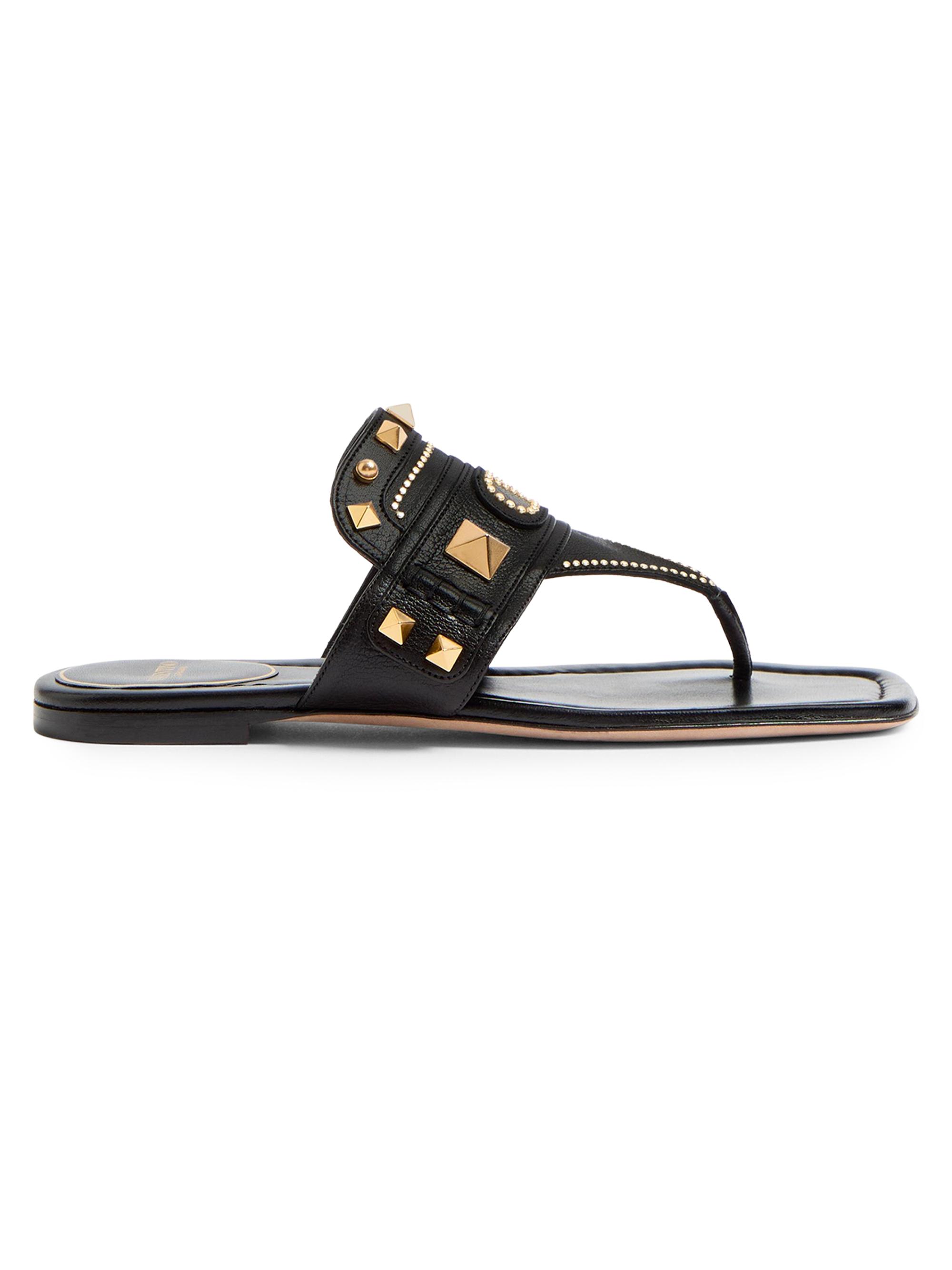Valentino Garavani Plaster Caster Buffalo Thong Sandals | Saks
