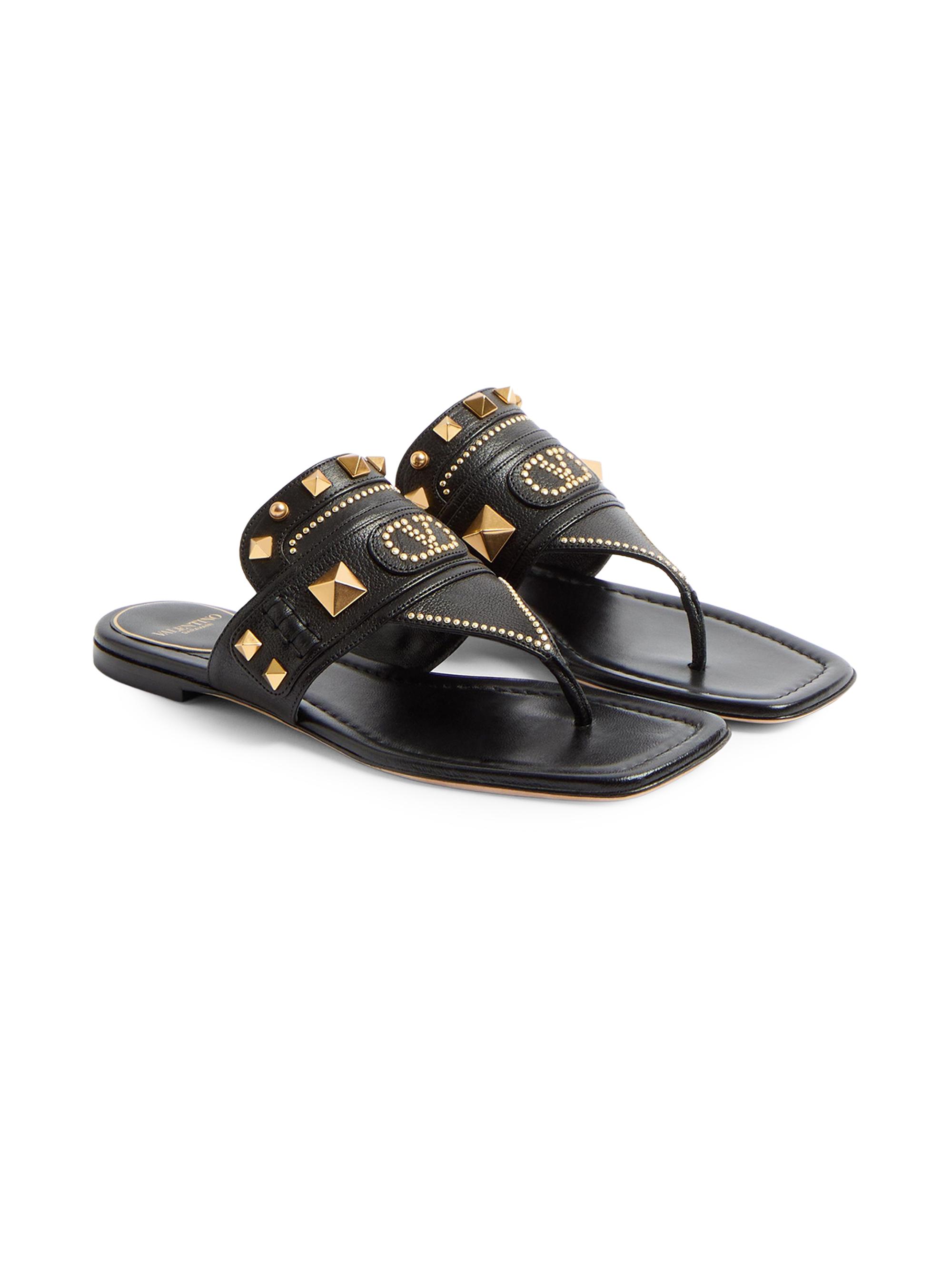 Valentino Garavani Plaster Caster Buffalo Thong Sandals | Saks
