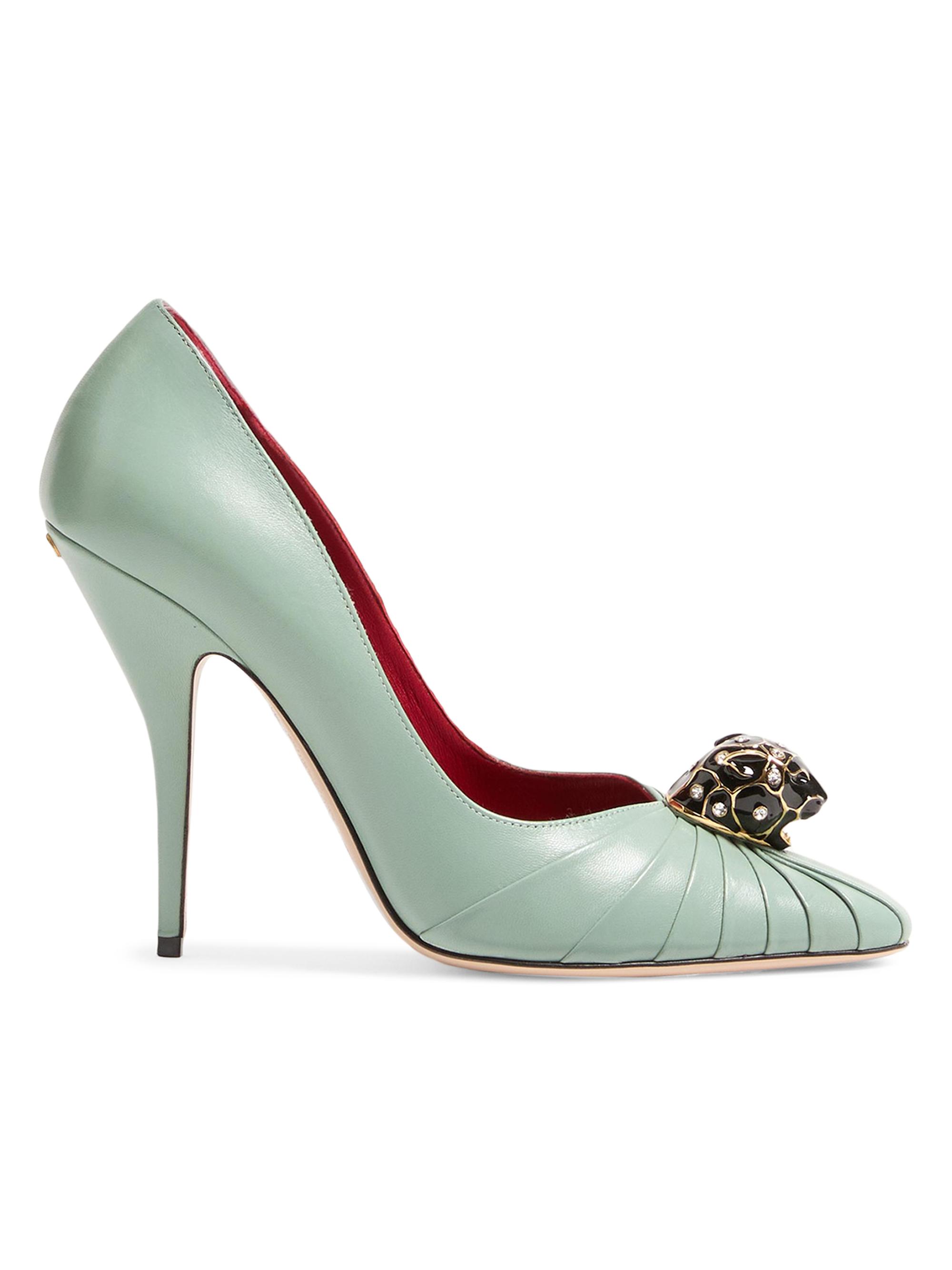 Valentino Garavani Women's Panthea Goatskin 105MM Pumps - Morning Dew