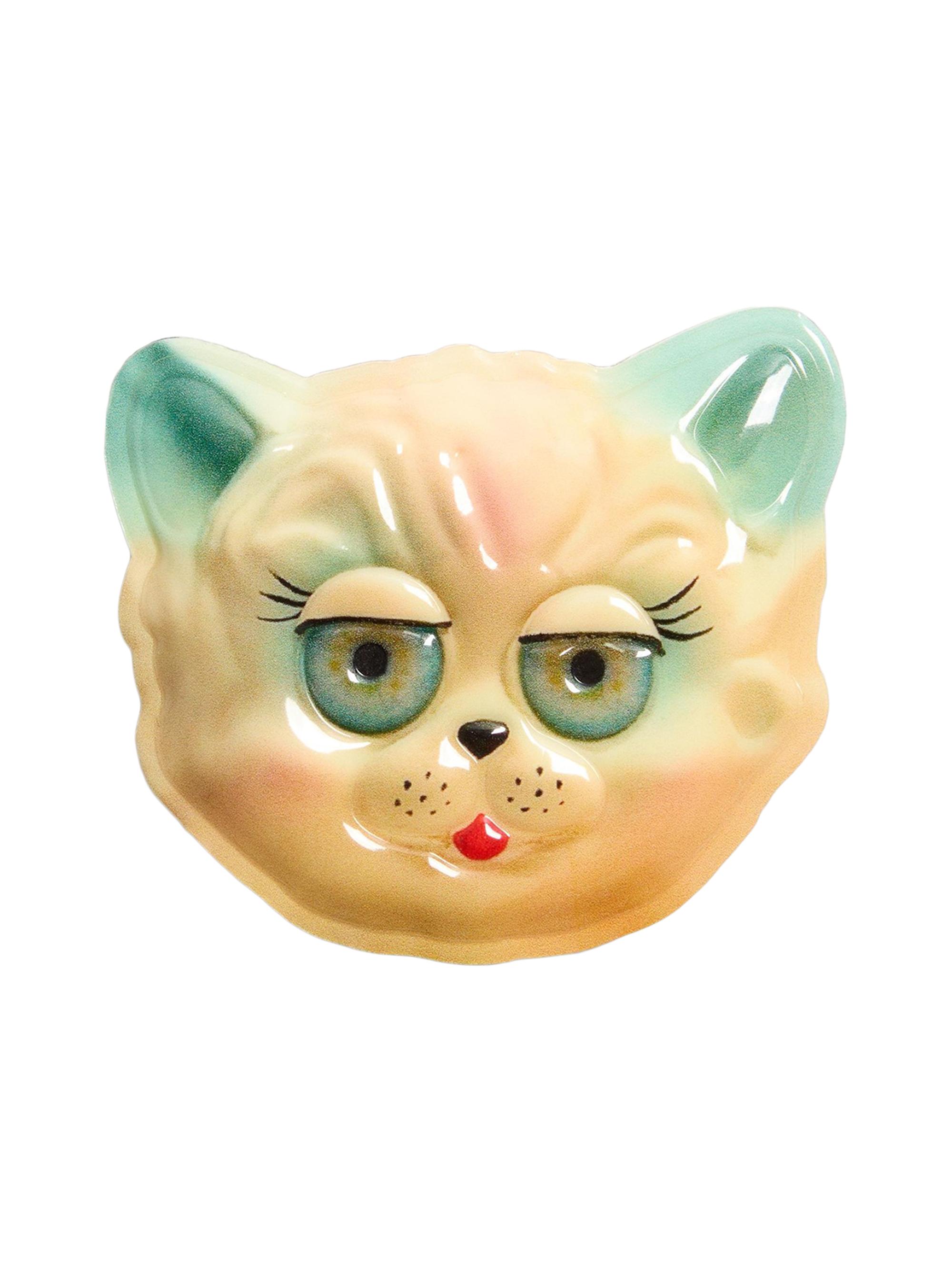 Valentino Garavani Men's Le Chat De La Maison Plastic Brooch - Multicolored