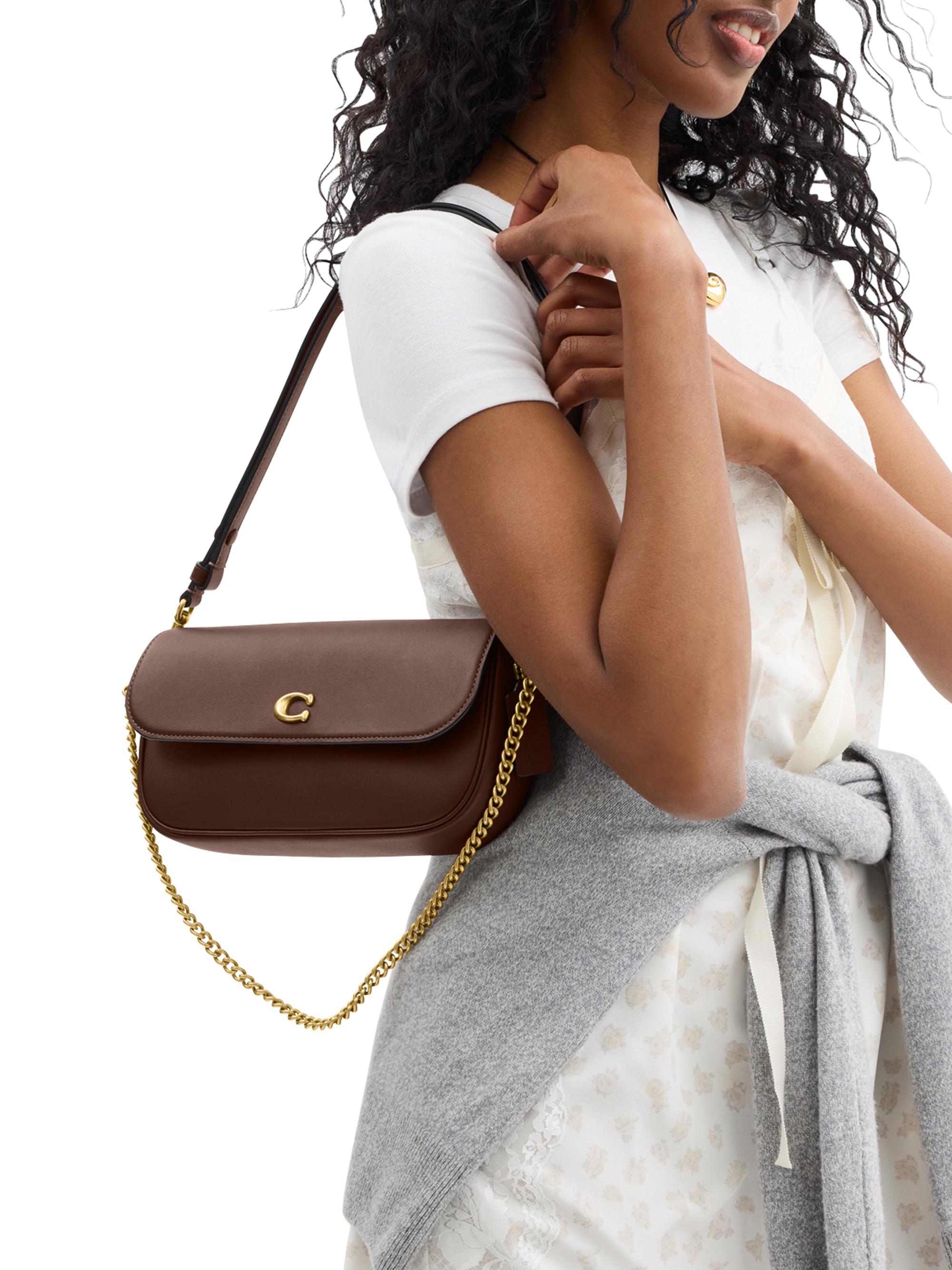 バッグ Coach Chain Shoulder Bag Leather 1258 COACH Brook Leather Chain Shoulder Bag | Saks Fifth Avenue