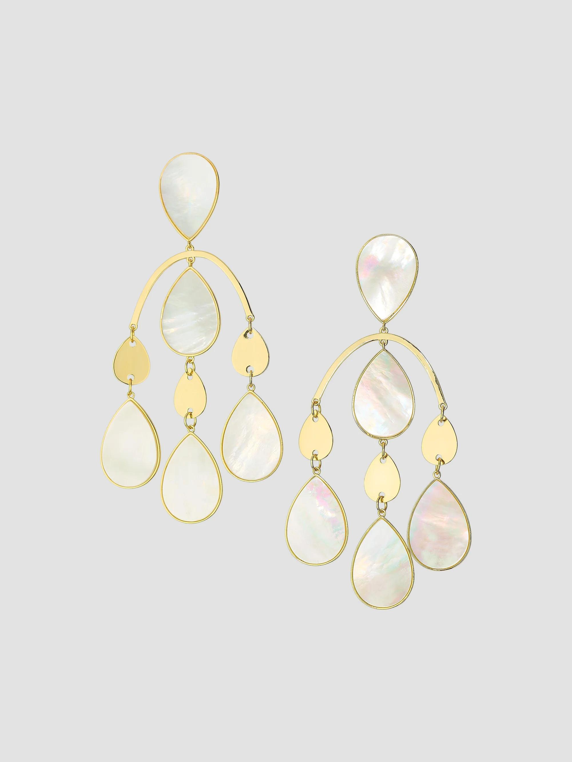 Ramy Brook Women's Mother-of-Pearl Karina Goldtone Drop Earrings - Mother Of Pearl