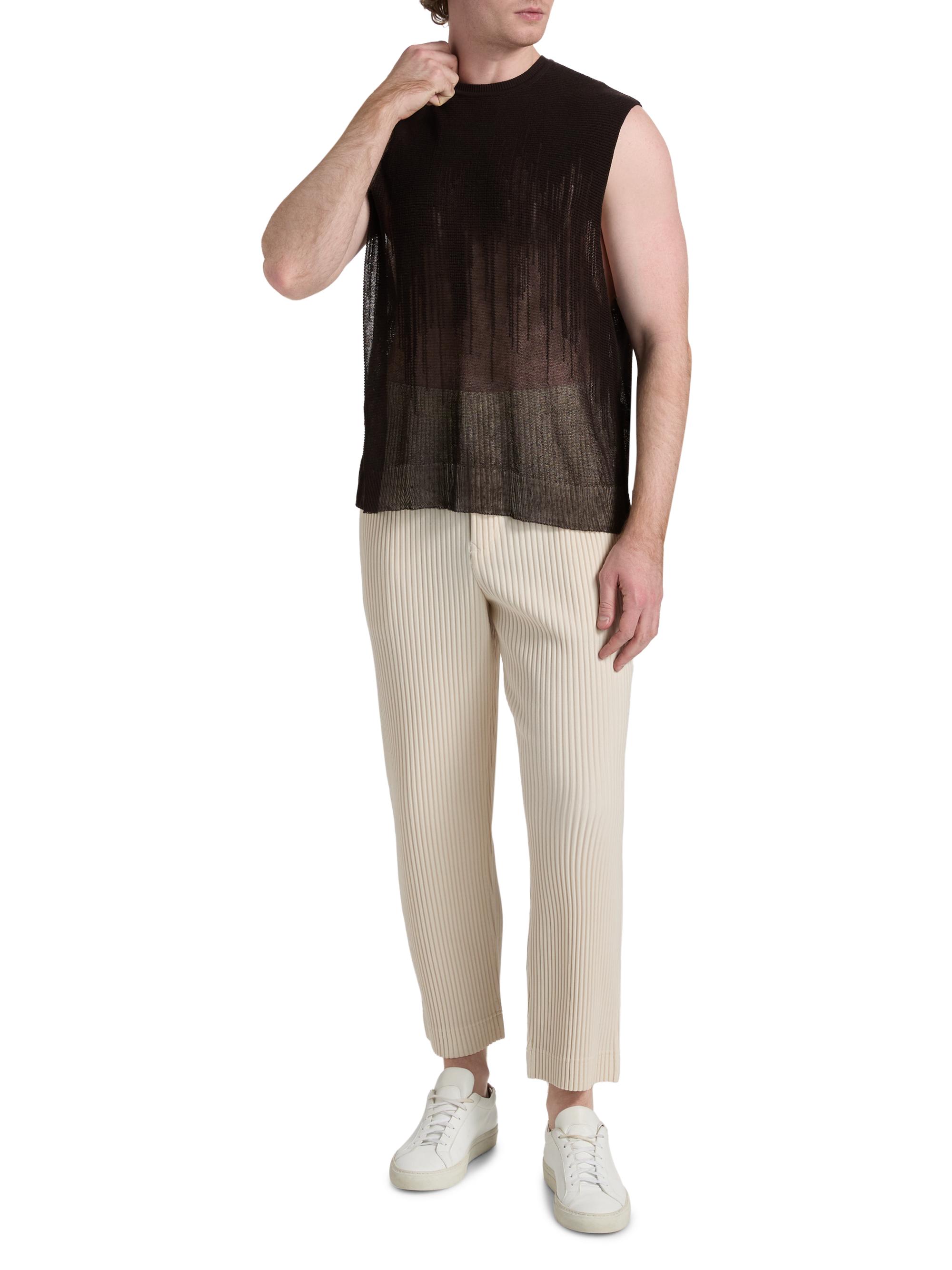 Homme Plissé Issey Miyake Brush Close-Up Knit Sweater Vest | Saks