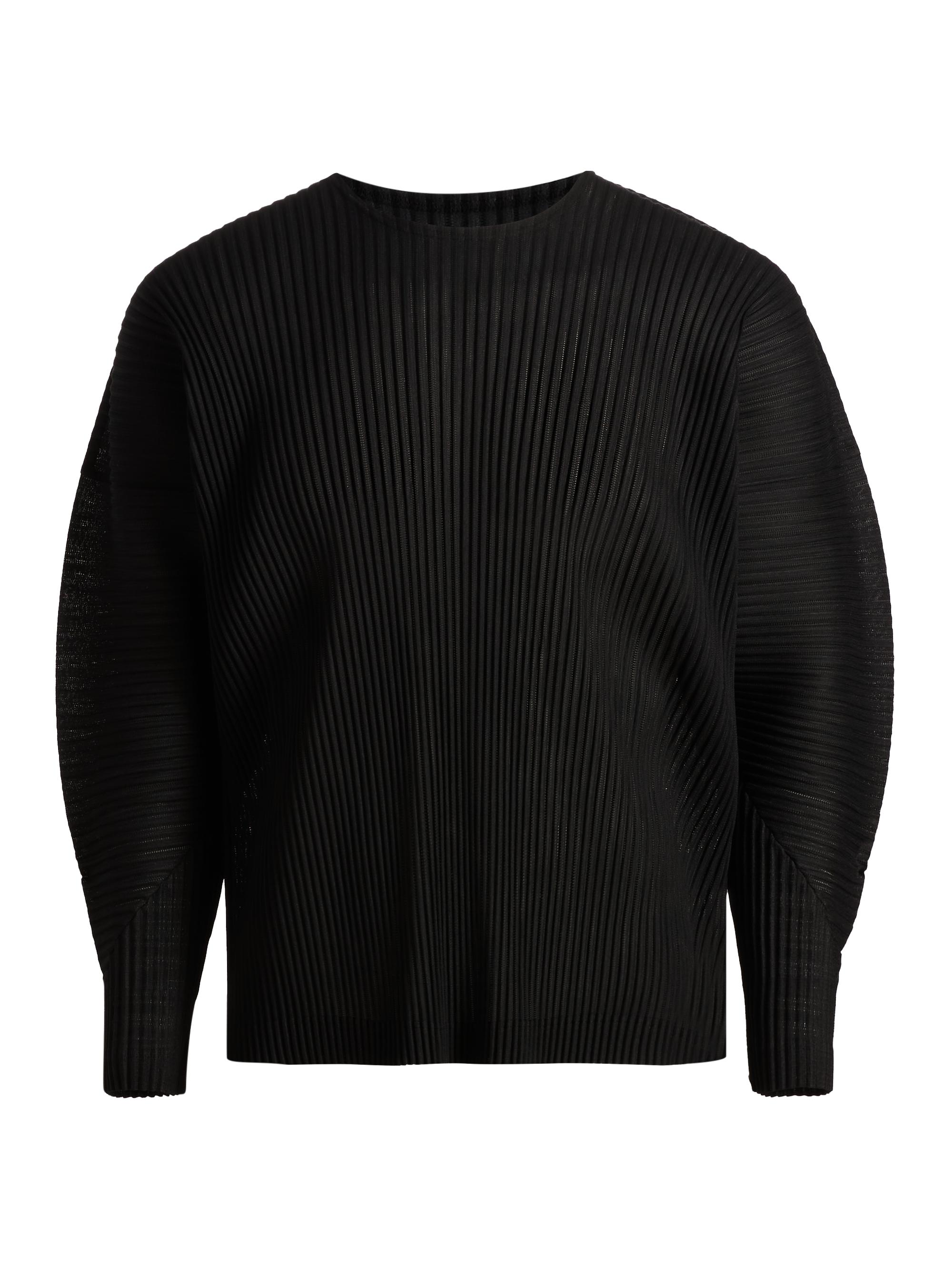 Homme Plissé Issey Miyake Men's Agave Mesh Pleated Top - Black