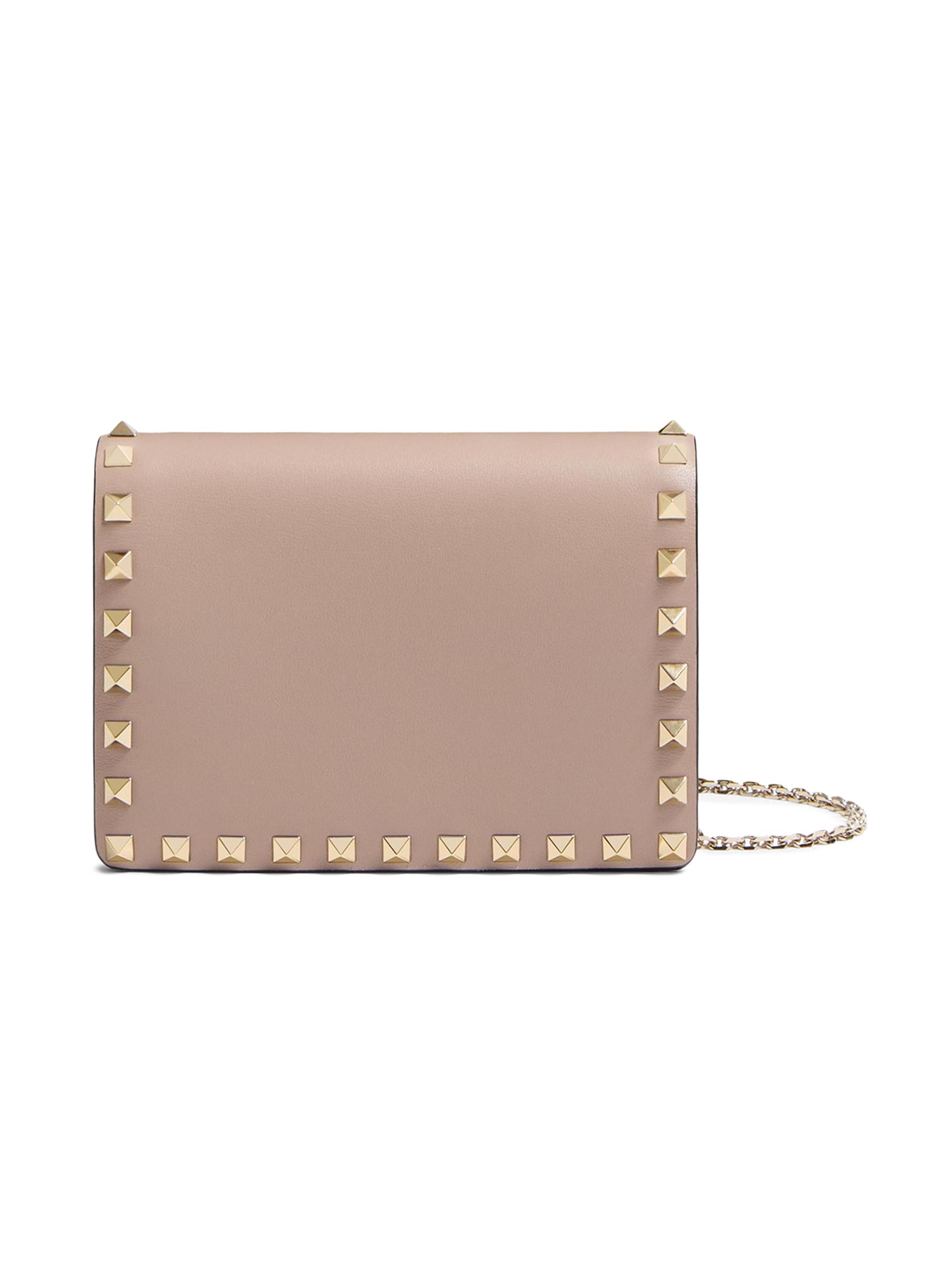 Valentino Garavani Rockstud Raffia Clutch Bag | Saks Fifth Avenue