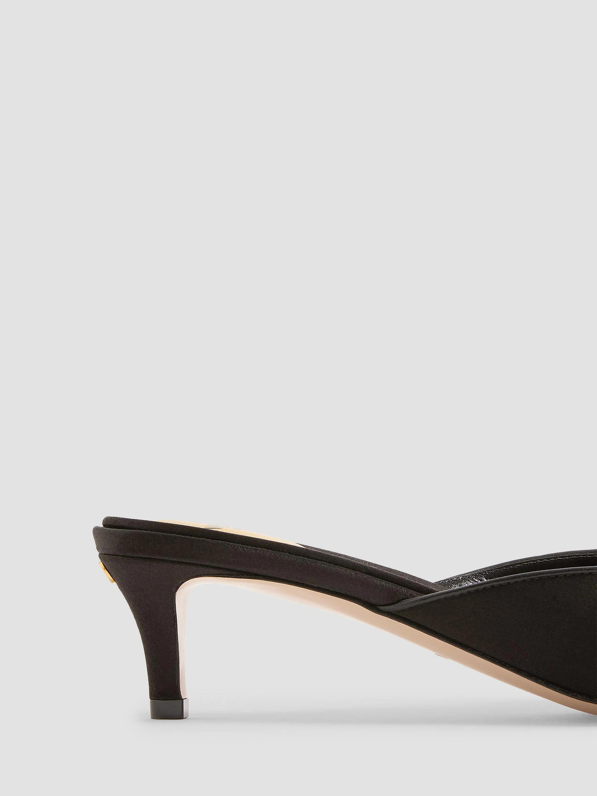 Valentino Garavani Yolande 45MM Satin Mules | Saks Fifth Avenue