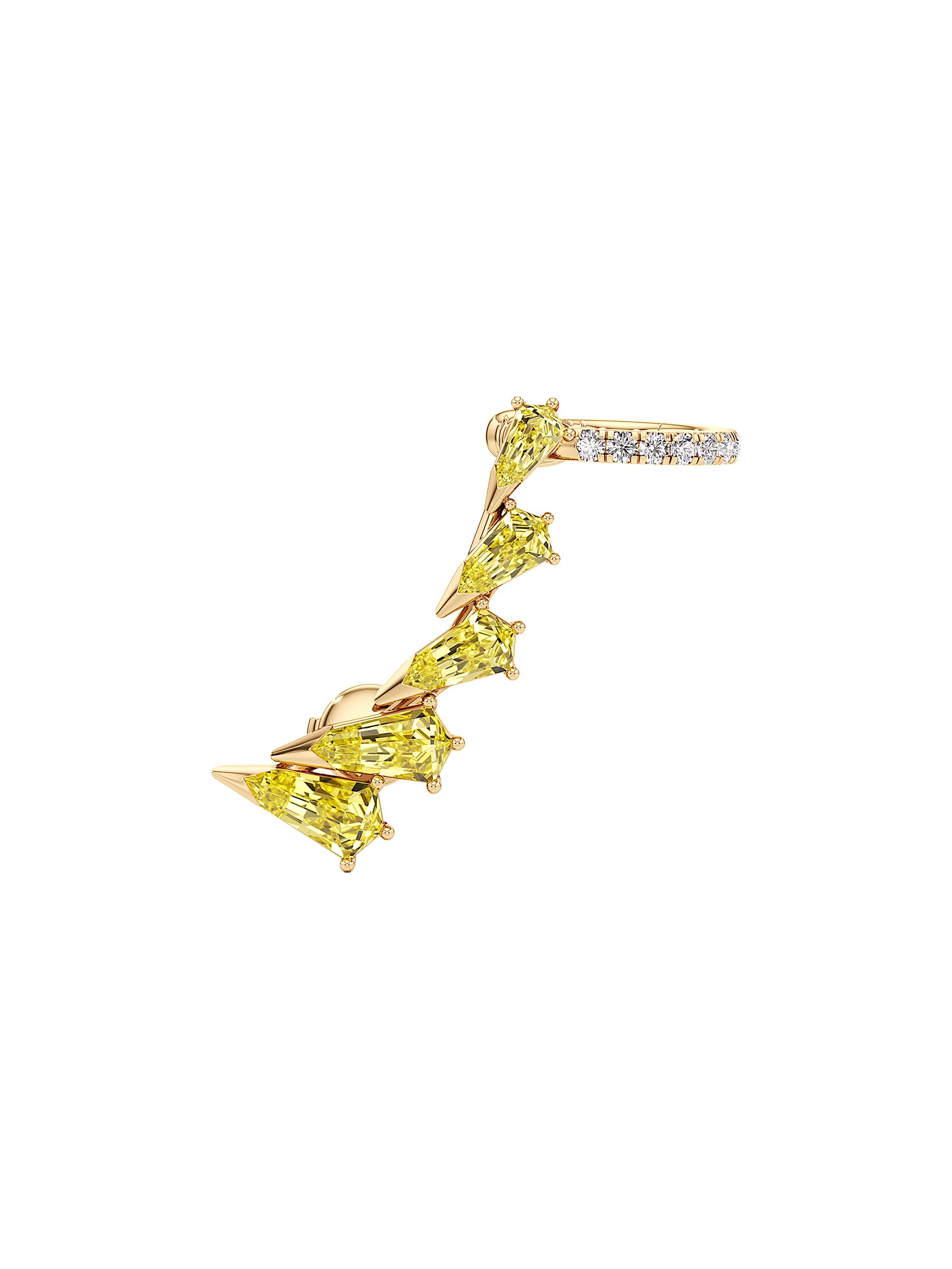 Unsaid Women's Phoenix 18K Yellow Gold & 1.36 TCW Lab-Grown Diamond Ear Cuff - Yellow Gold