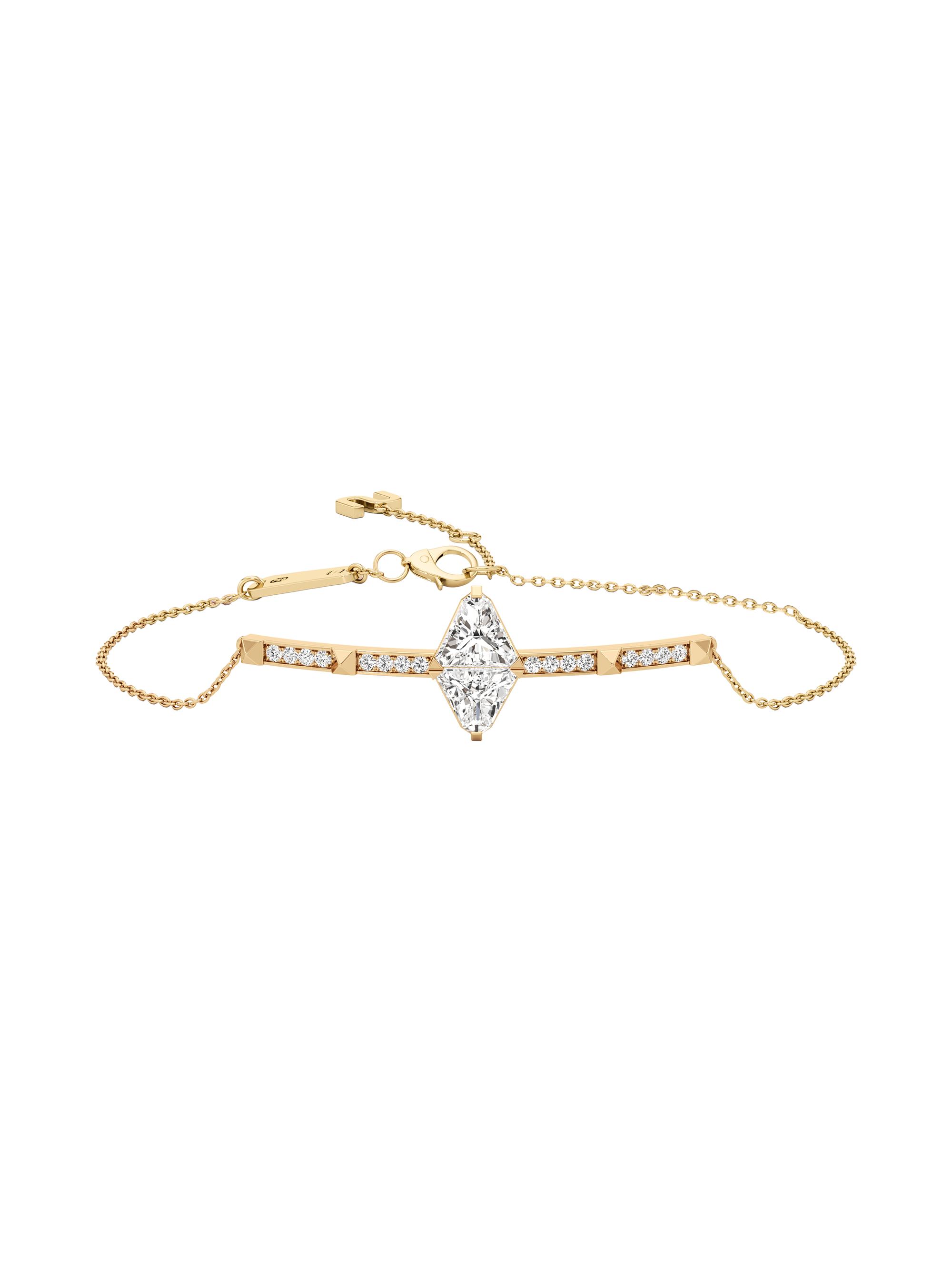 Unsaid Women's Armor 18K Yellow Gold & 0.82 TCW Lab-Grown Diamond Bracelet - Yellow Gold