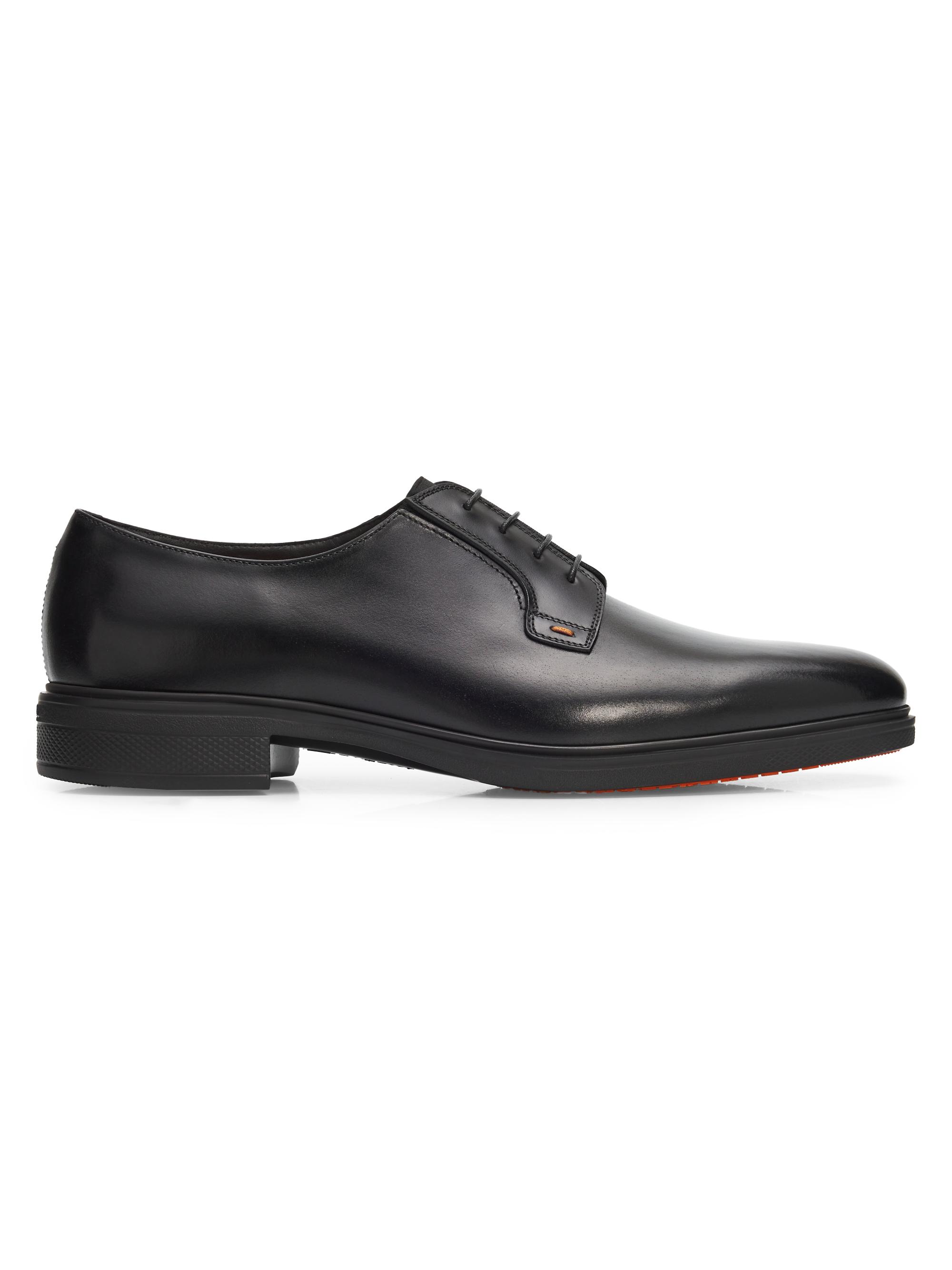 Prada Brushed Leather Derby Shoes | Saks Fifth Avenue