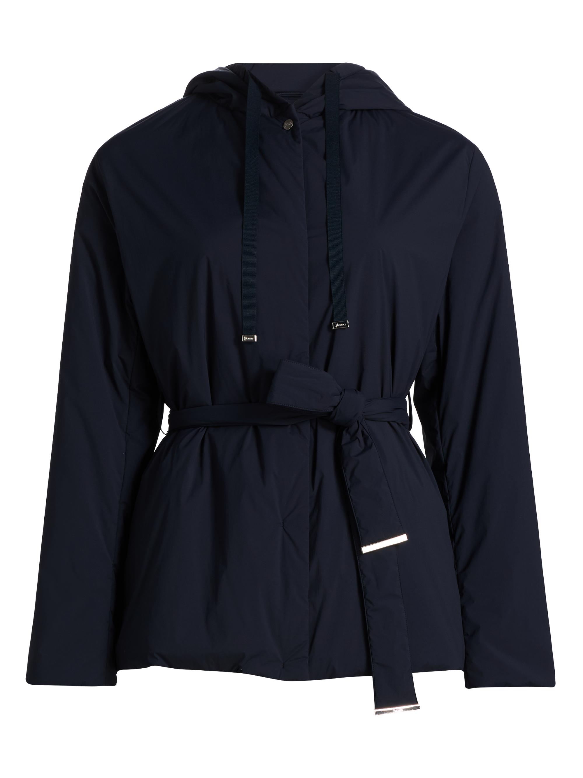 Herno Women's Belted Hooded Jacket - Navy