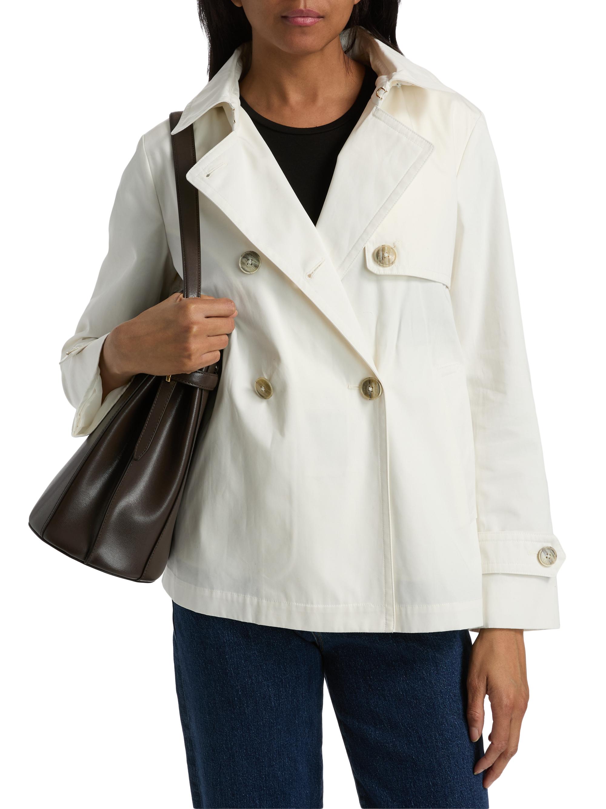 Herno Hooded Cotton Short Trench Coat | Saks Fifth Avenue