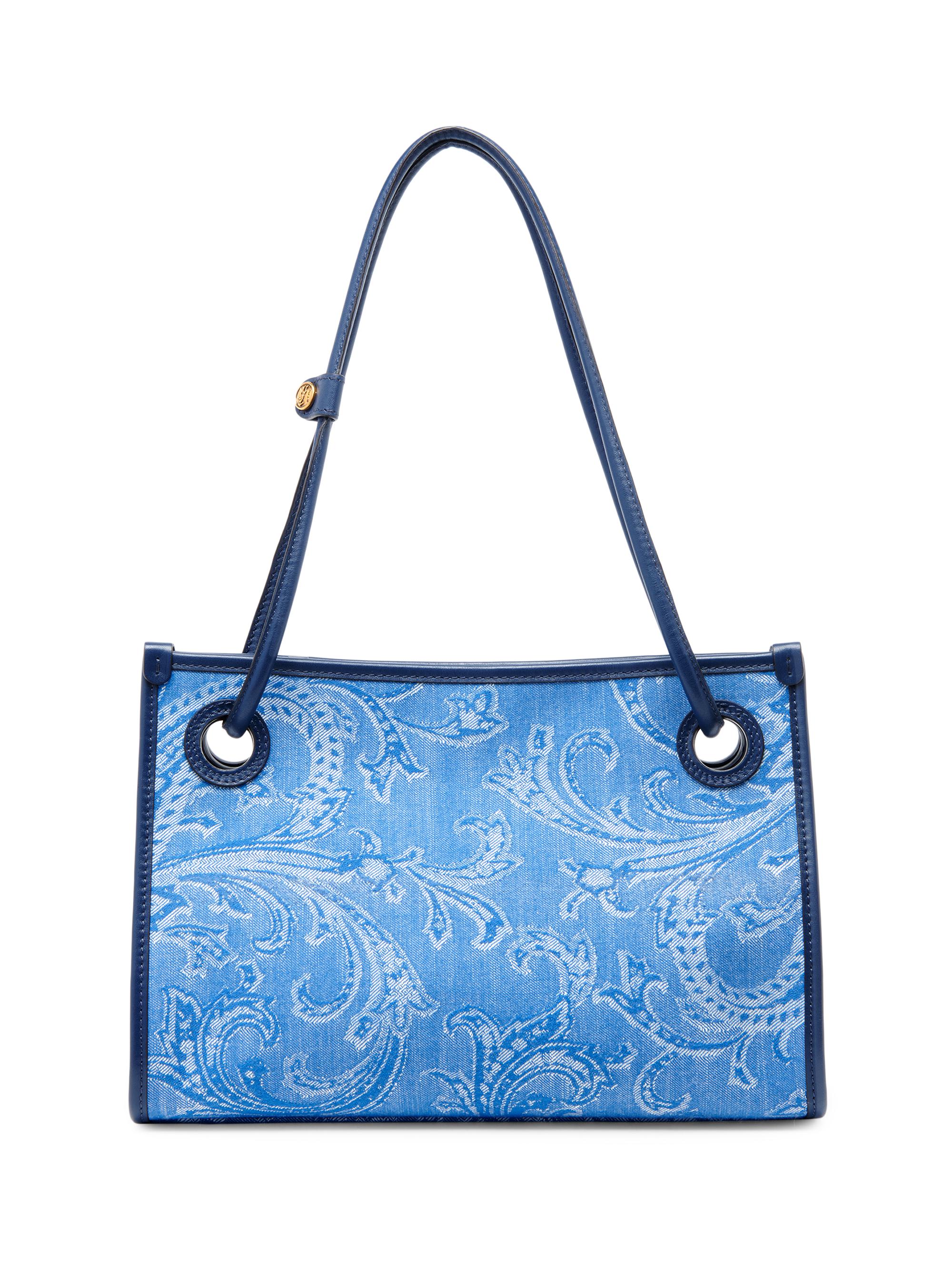Etro Women's  Libra Paisley Wool-Blend Tote Bag - Navy Scuro