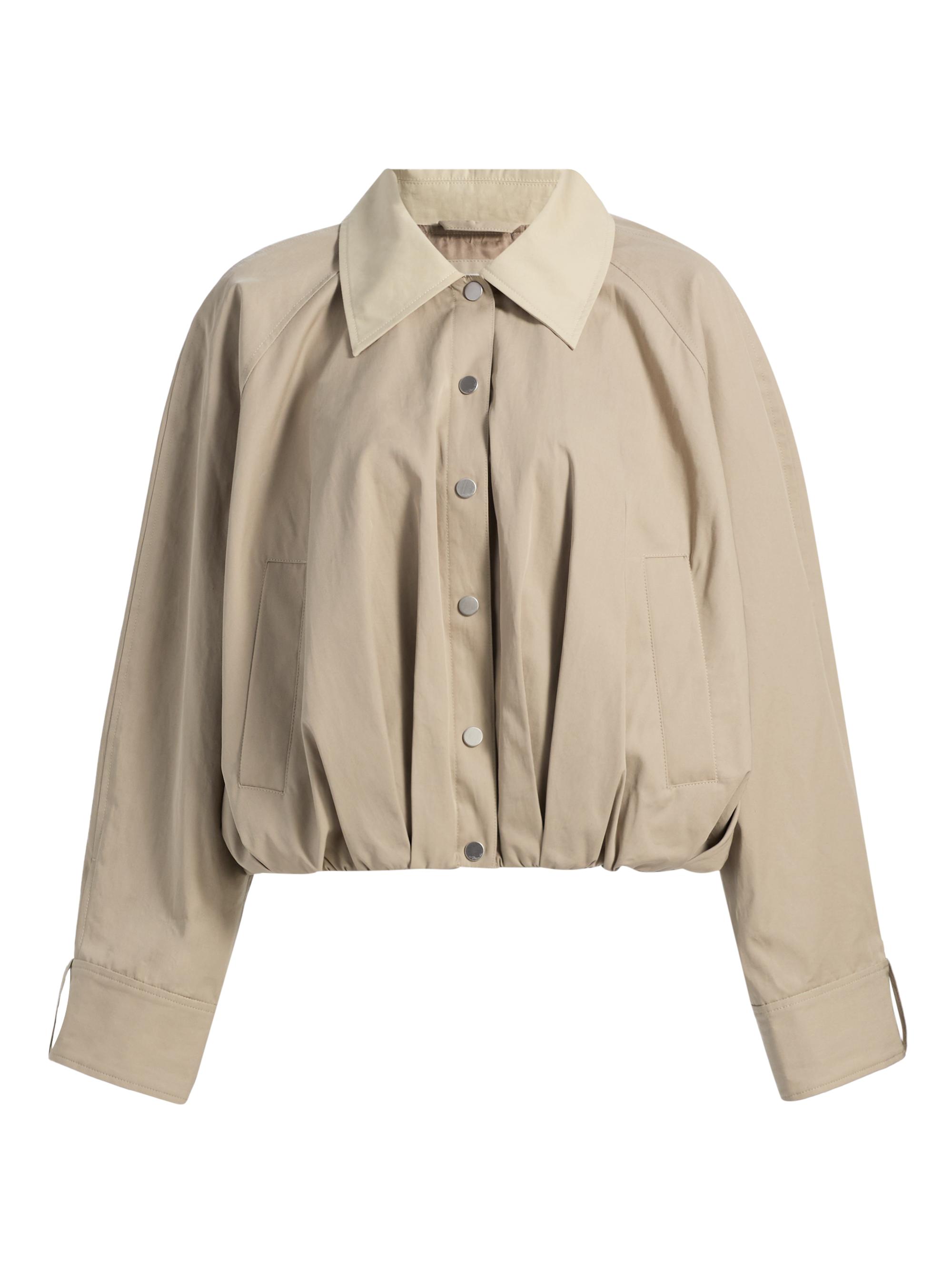 3.1 Phillip Lim Women's Snap Front Blouson Bomber Jacket - Khaki Birch