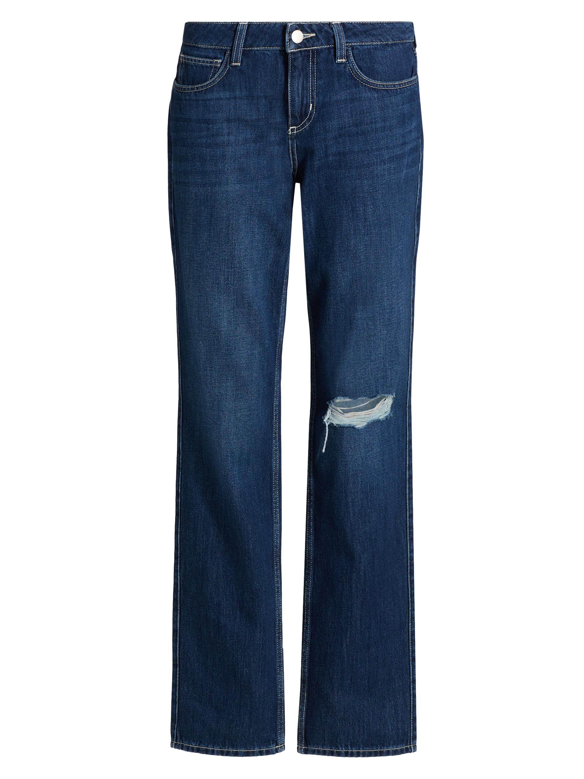 L'AGENCE Women's Armida Denim Low-Rise Straight-Leg Jeans - Cheswick Destruct