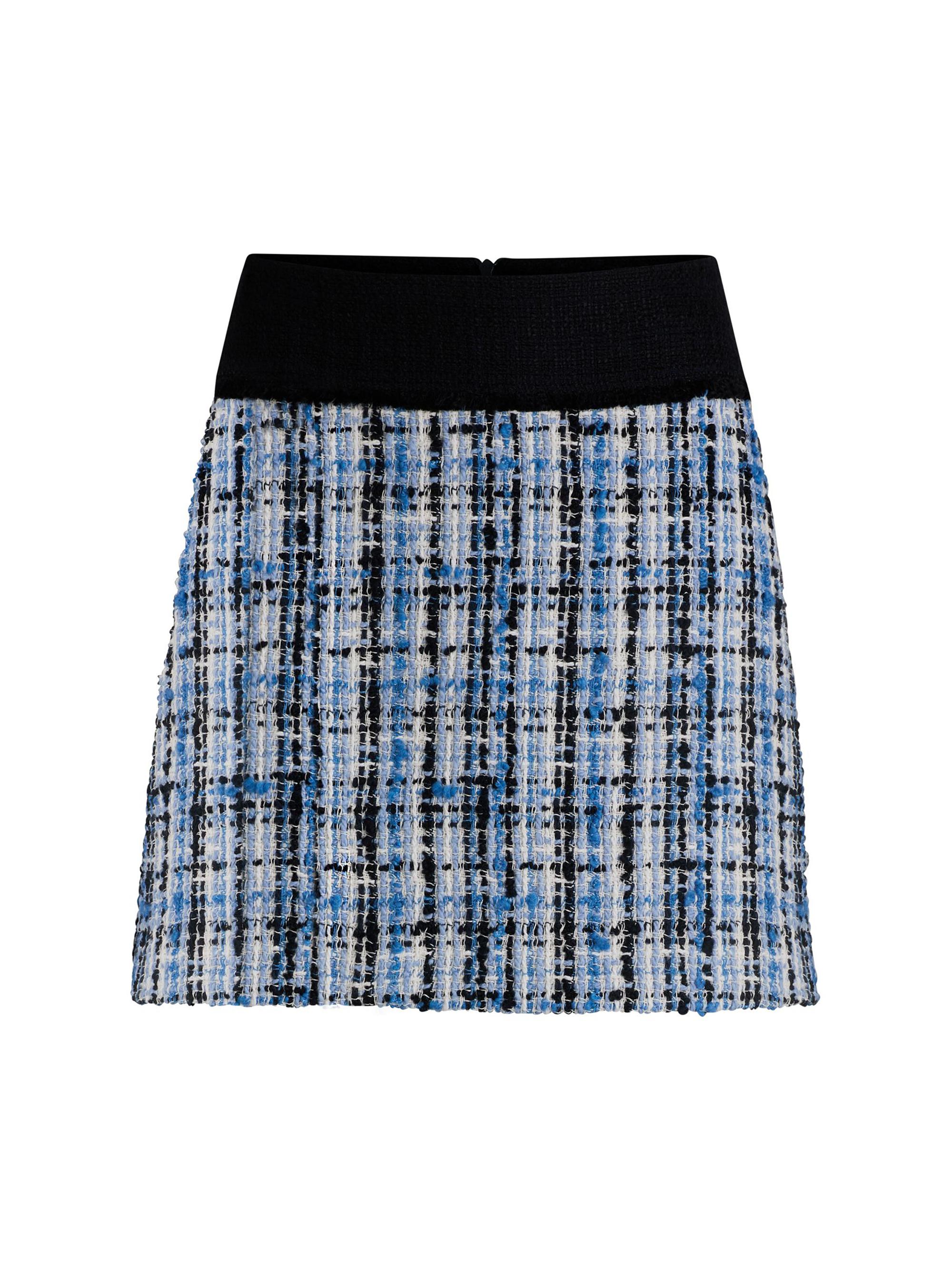 BOSS Women's Mini Skirt in Multicolored Tweed - Black
