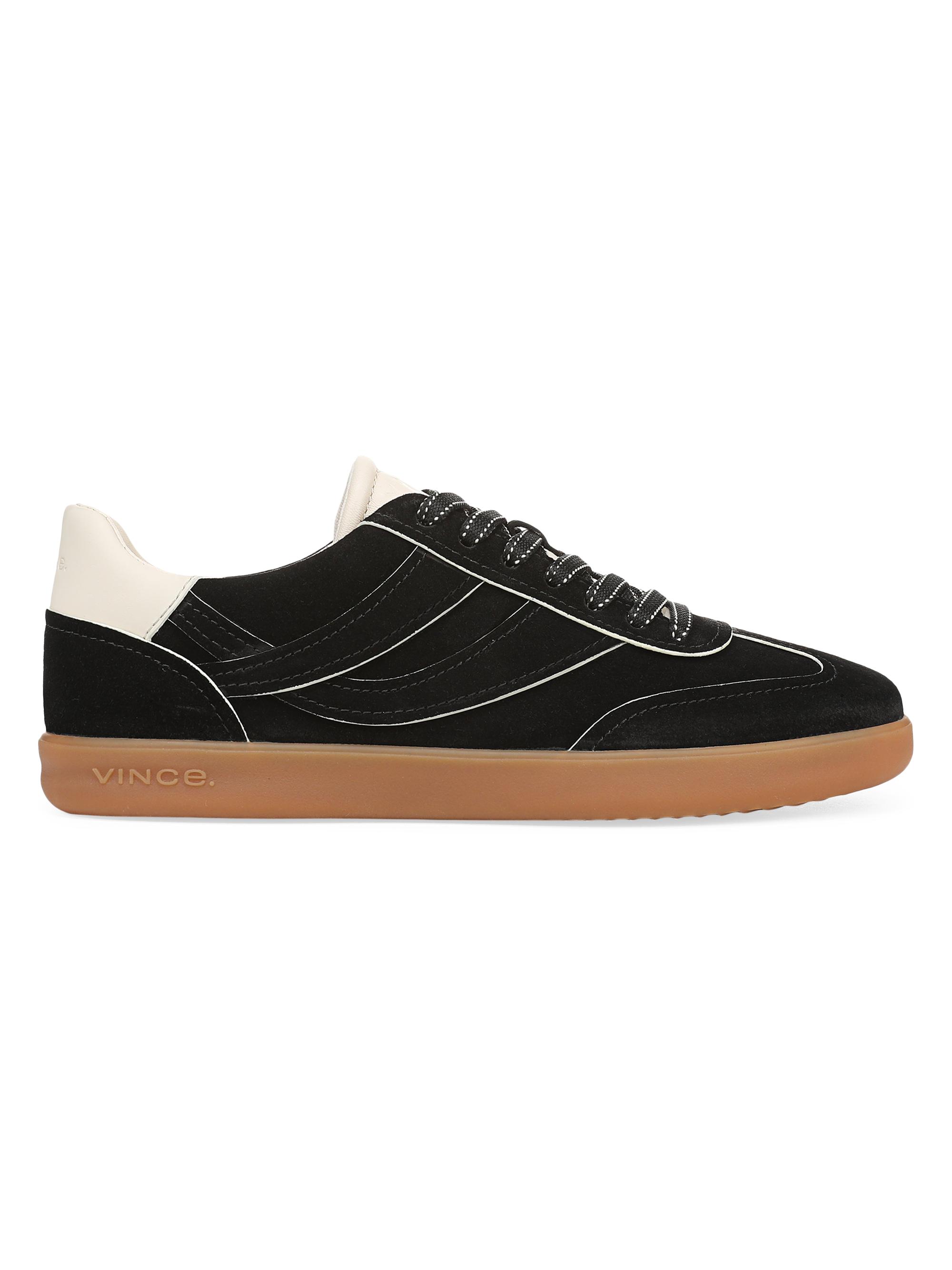 Vince Women's Oasis Edge Paint Suede Low-Top Sneakers - Black | Thumbnail 5