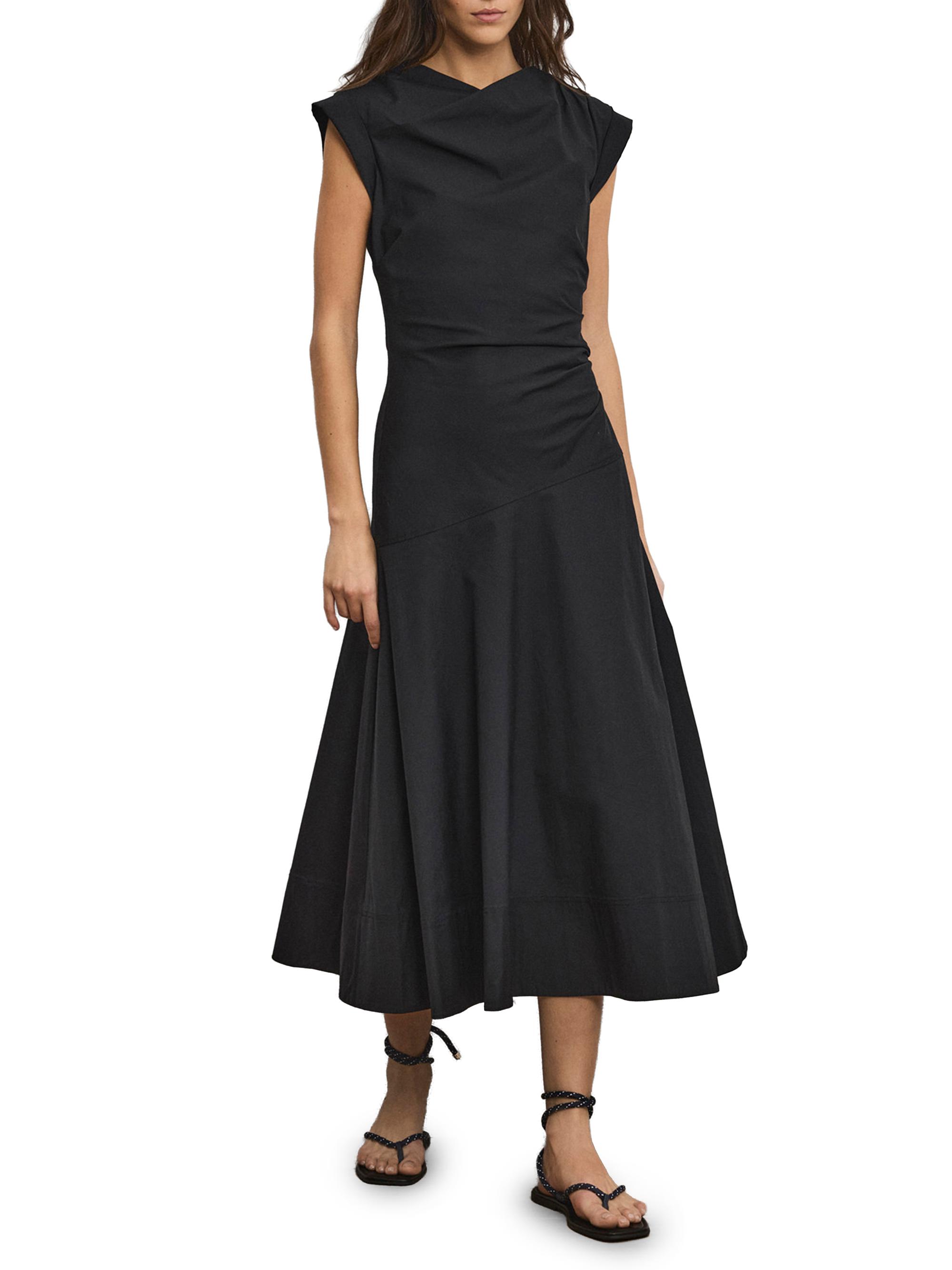 Veronica Beard Lisette Cotton-Blend Midi-Dress | Saks Fifth Avenue