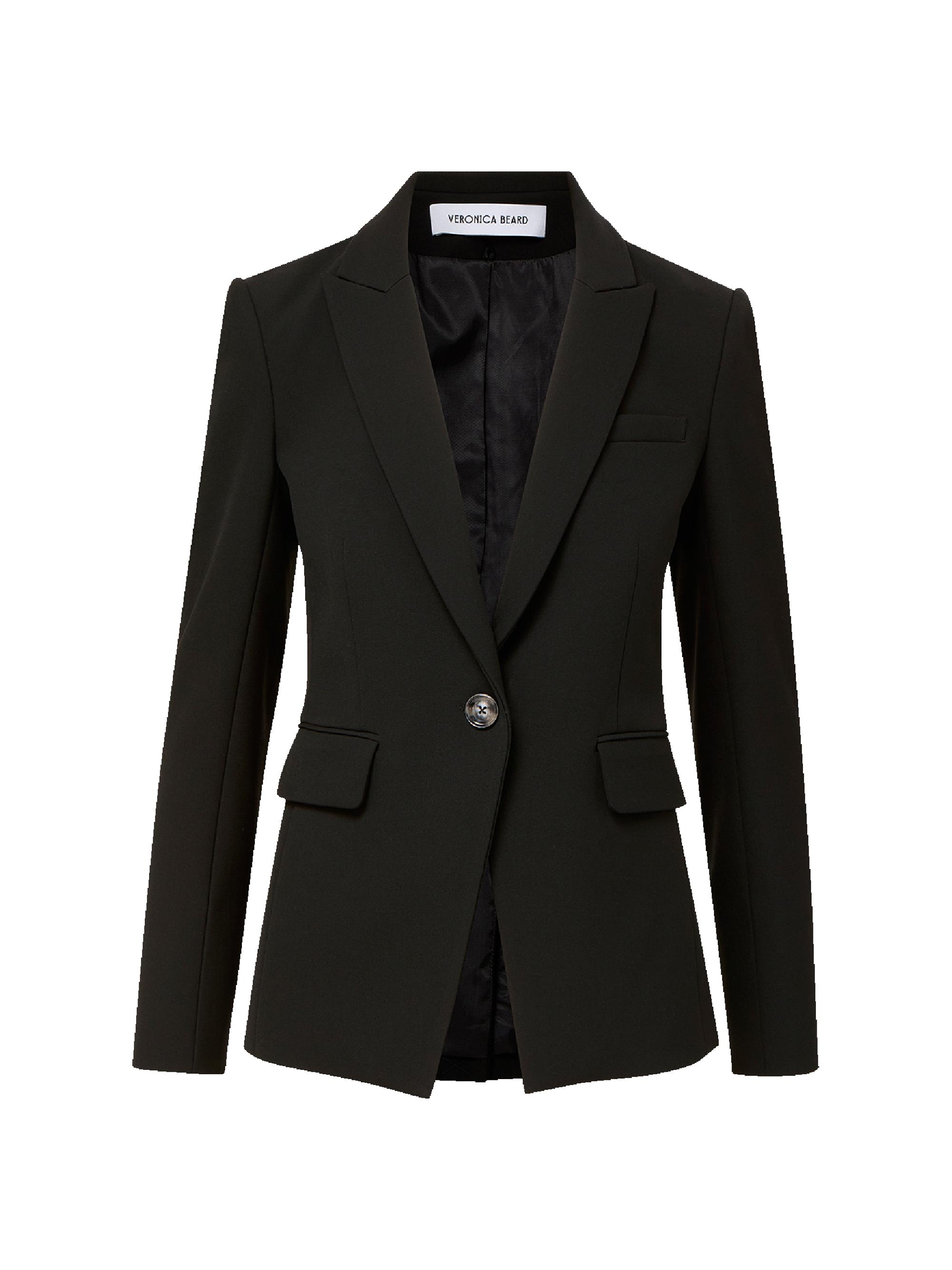 VÉRONICA Tracjacketセットアップ黒 Veronica Beard Naira Peak Lapel Dickey Jacket | Saks Fifth Avenue
