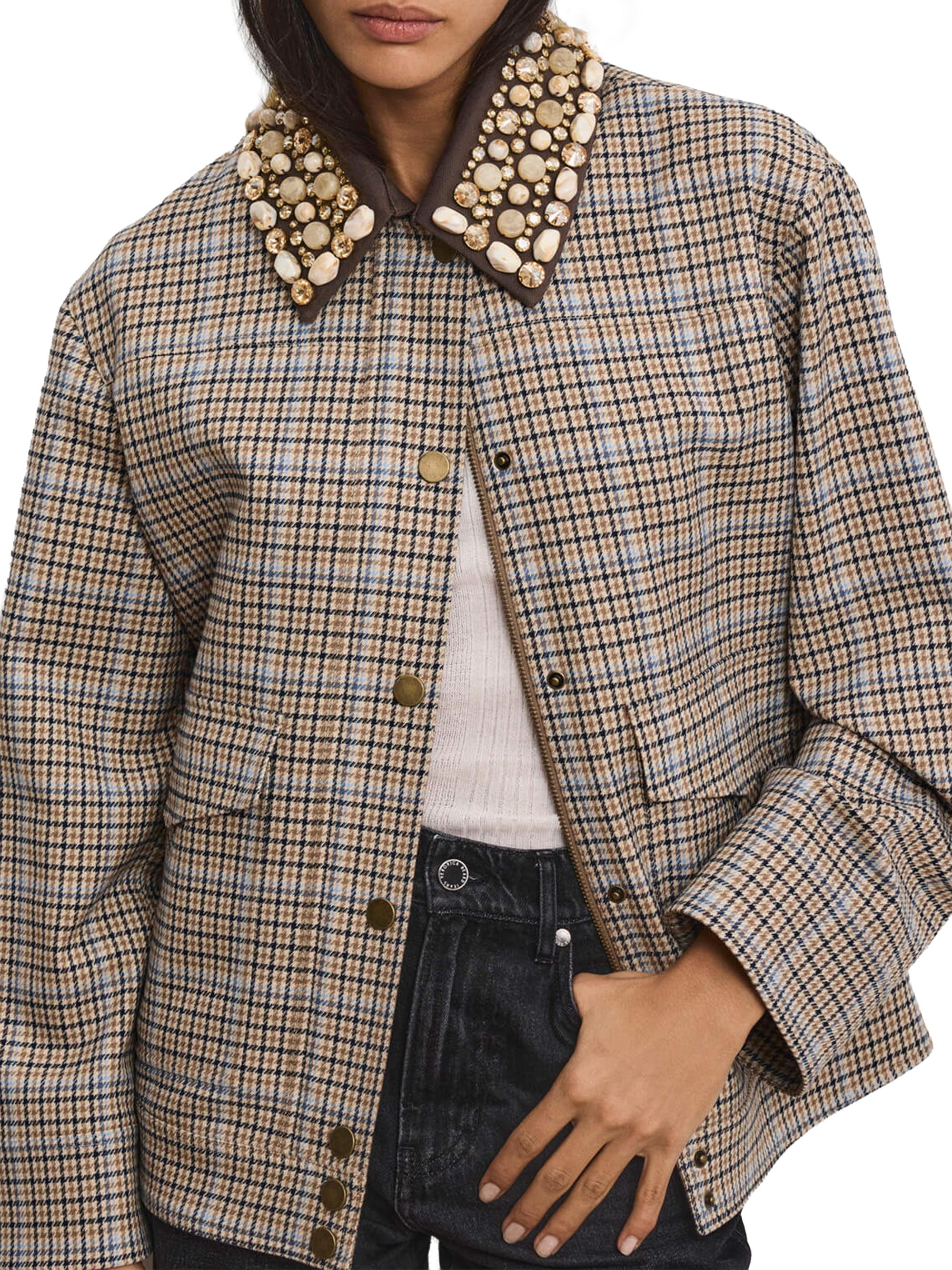 Veronica Beard Kasper Embellished Collar Jacket | Saks Fifth Avenue