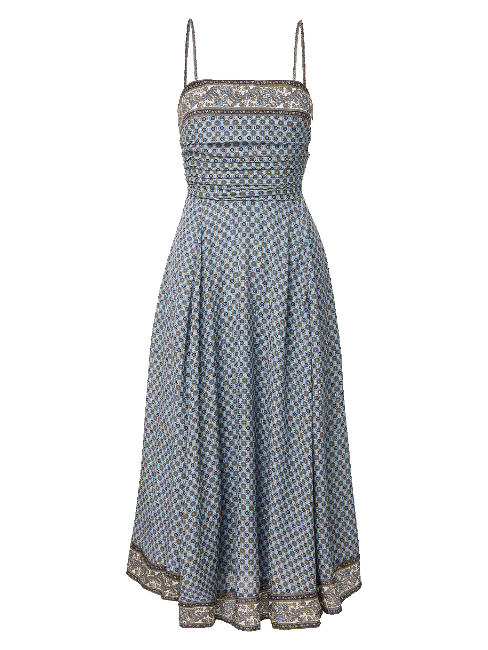 Lana Printed A-Line Midi-Dress