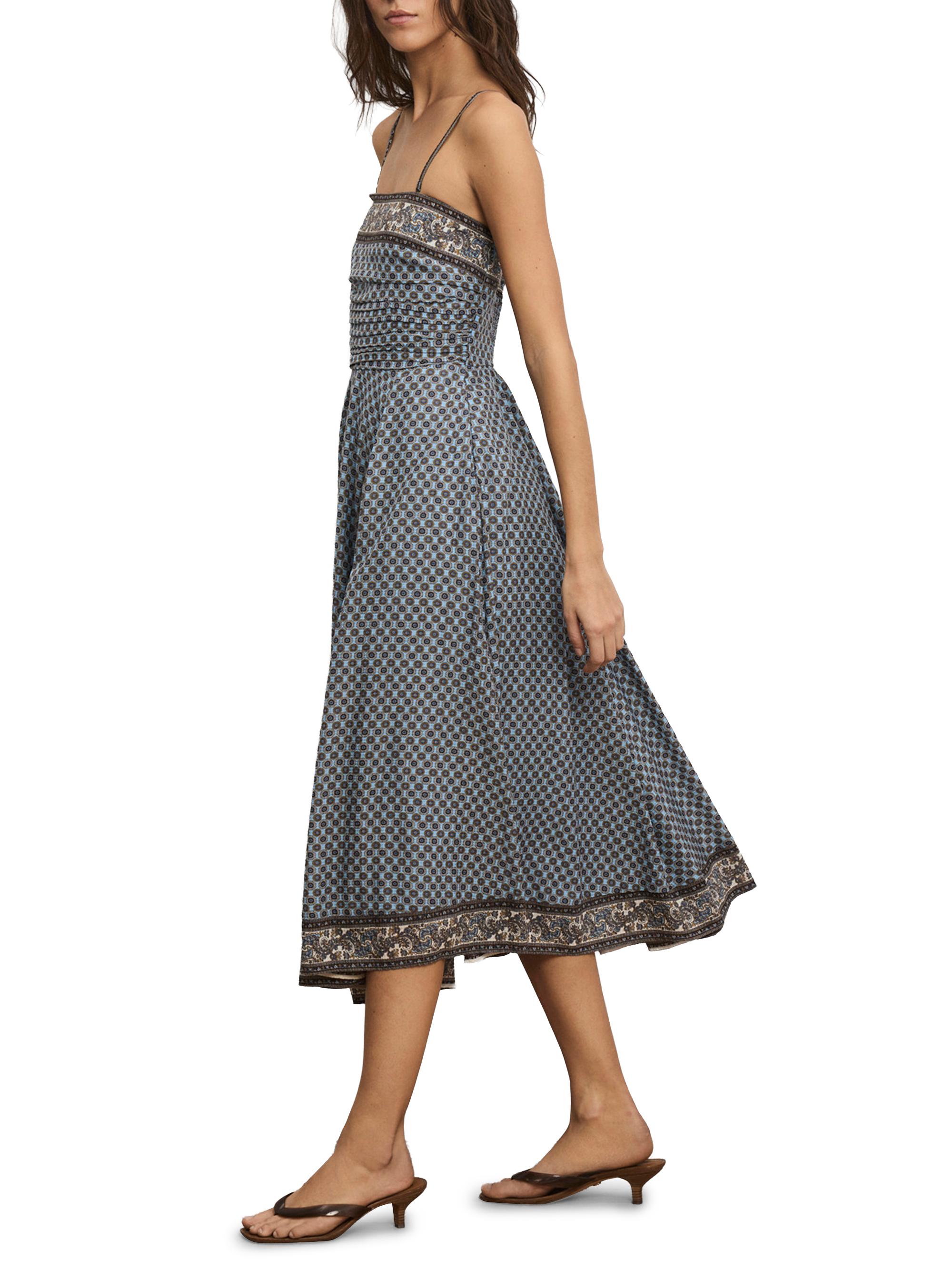 Veronica Beard Lana Printed A-Line Midi-Dress | Saks Fifth Avenue
