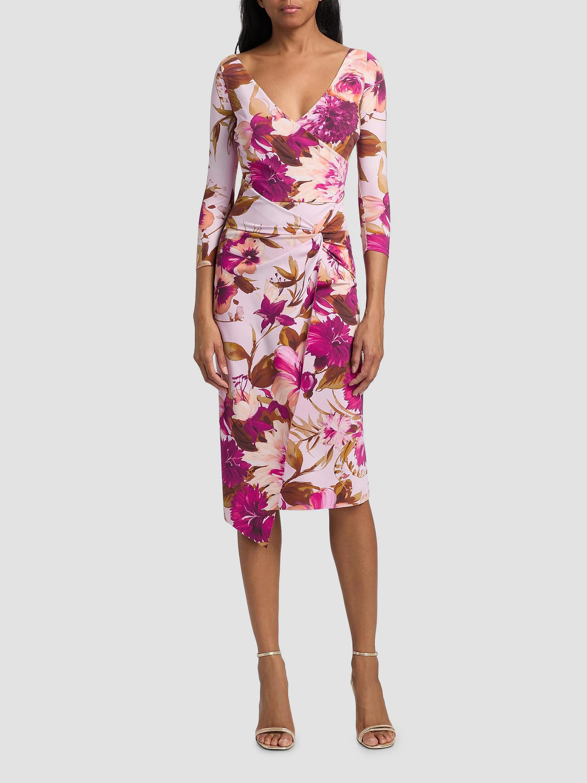 Chiara Boni La Petite Robe Axas Floral Jersey Cocktail Dress