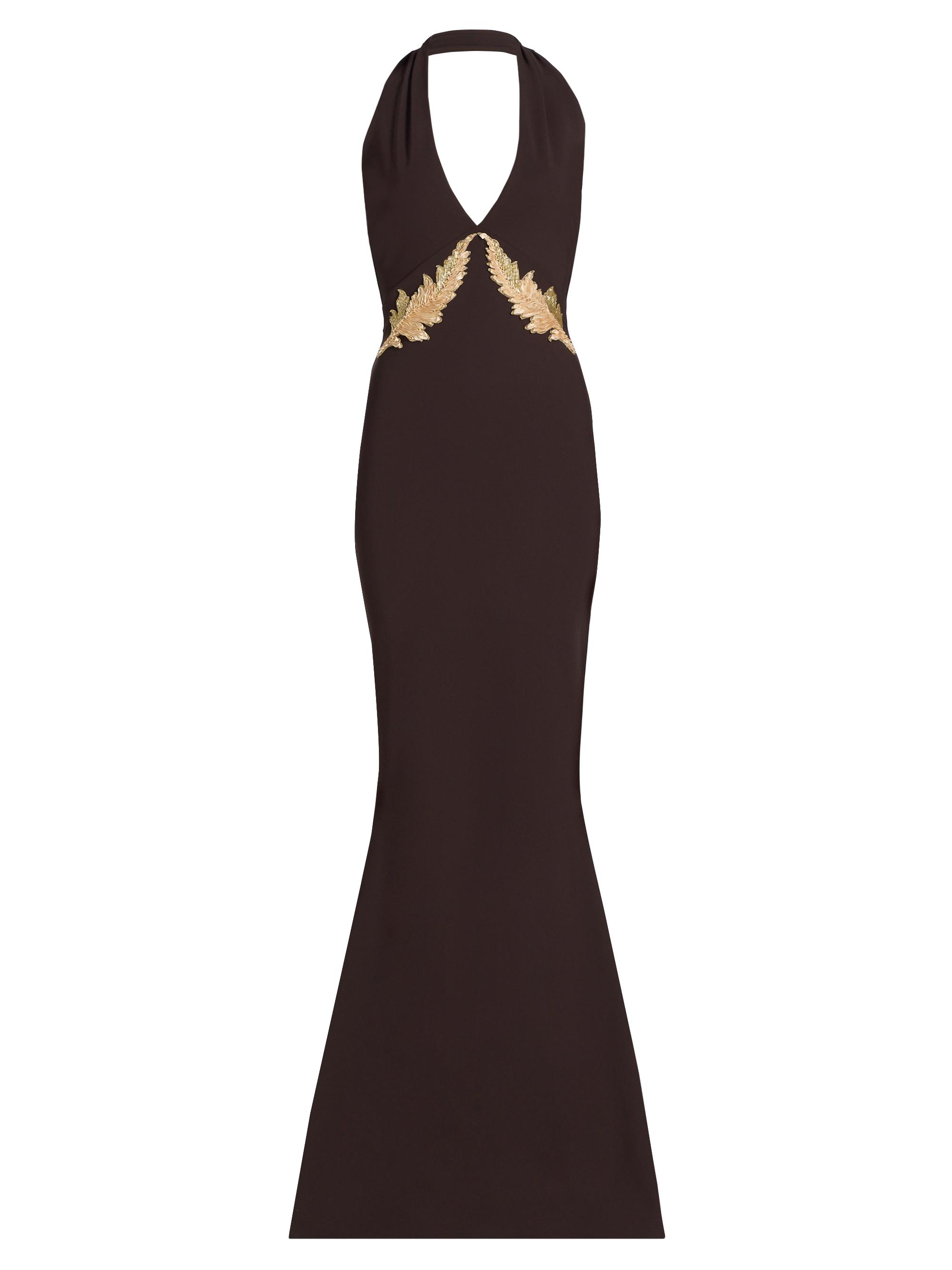 Chiara Boni La Petite Robe Women's Yanar Rc Embellished Mermaid Gown - Brown